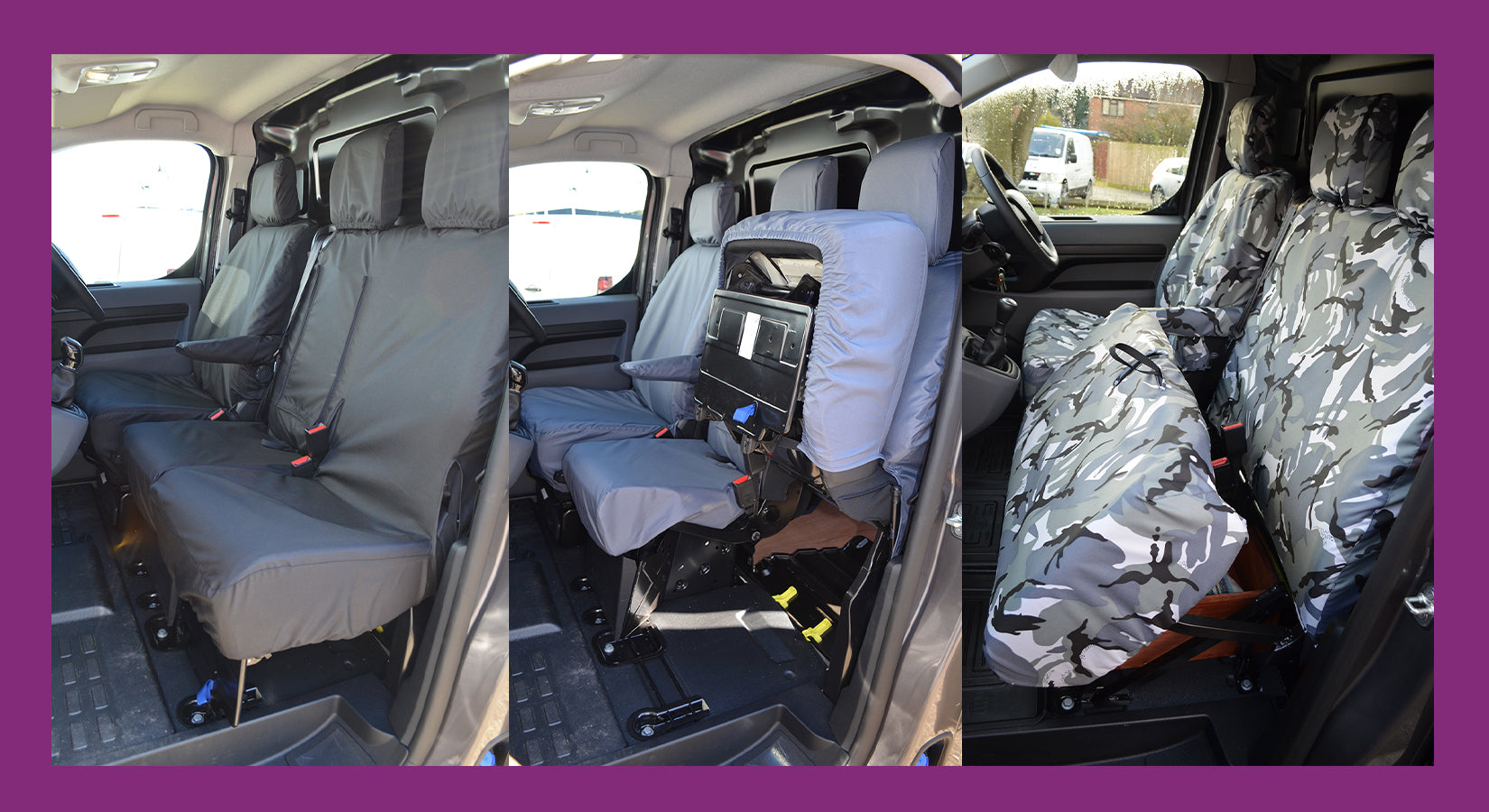 Citroen Dispatch : Peugeot Expert : Toyota Proace : Vauxhall Vivaro Seat Covers