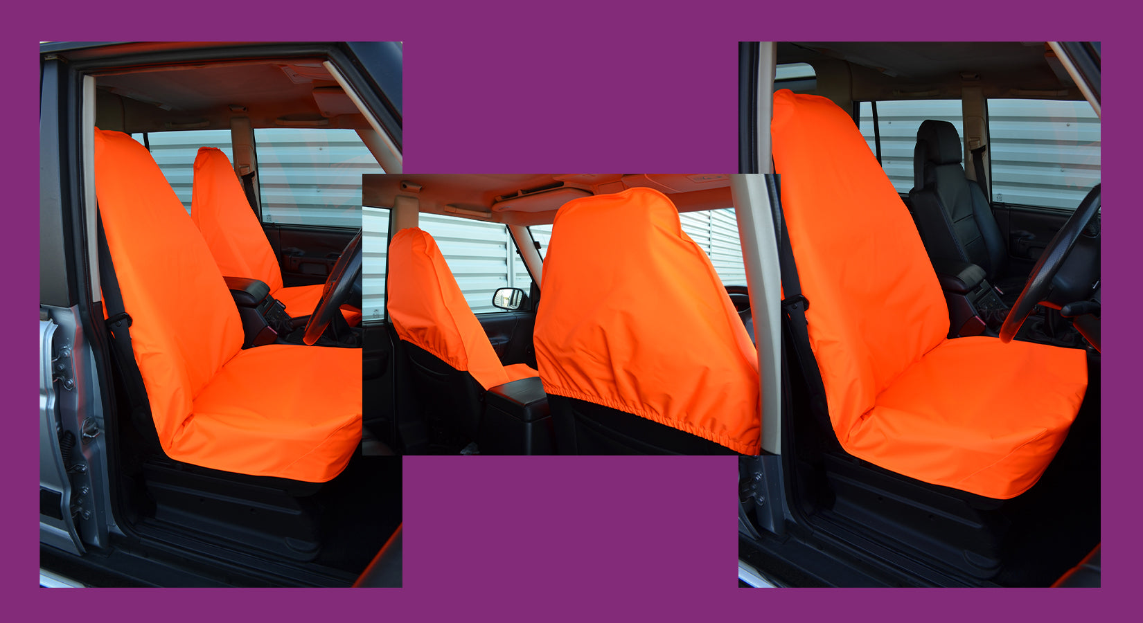 Universal Fluorescent Orange Seat Covers