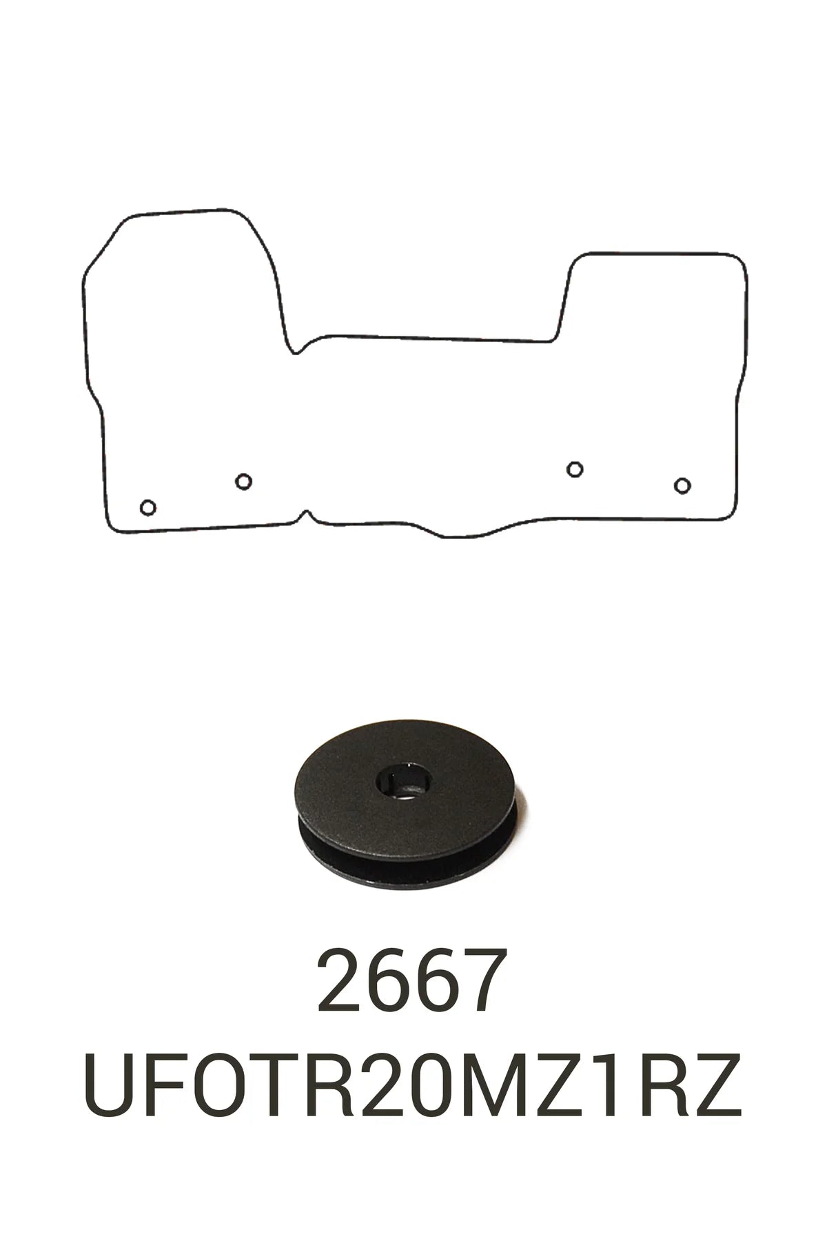 Fits Ford Transit 2020+ Front Rubber Mats