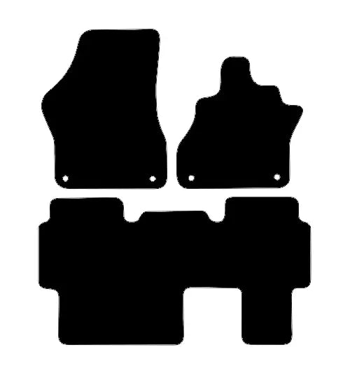 Fits VW ID.Buzz 2022+ 5-Seater Front & Rear Rubber Mats