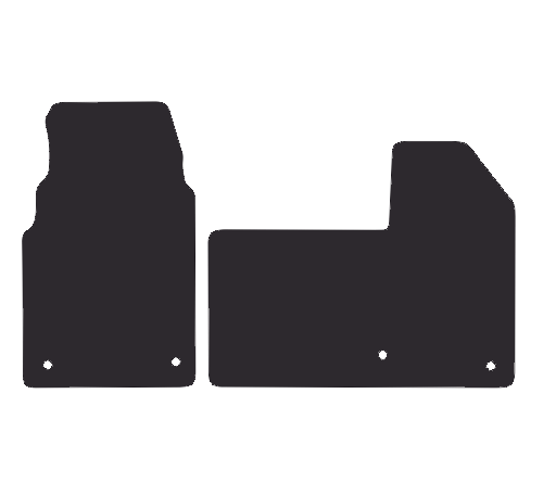 Fits Ford Transit Custom 2023+ Front Rubber Mats