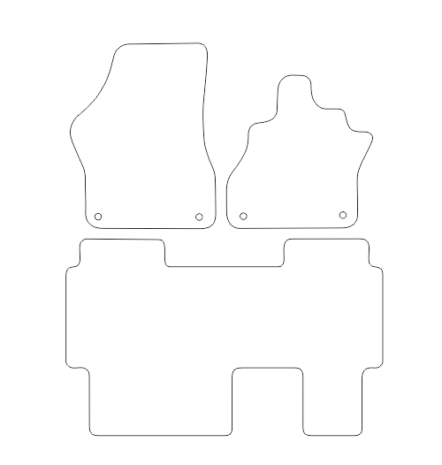 Fits VW ID.Buzz 2022+ 5-Seater Front & Rear Rubber Mats