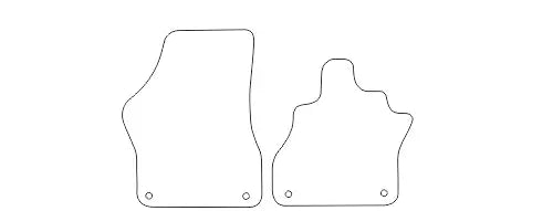Fits VW ID.Buzz 2022+ 6-Seater Front & Rear Rubber Mats