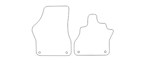 Fits VW ID.Buzz 2022+ 6-Seater Front & Rear Rubber Mats