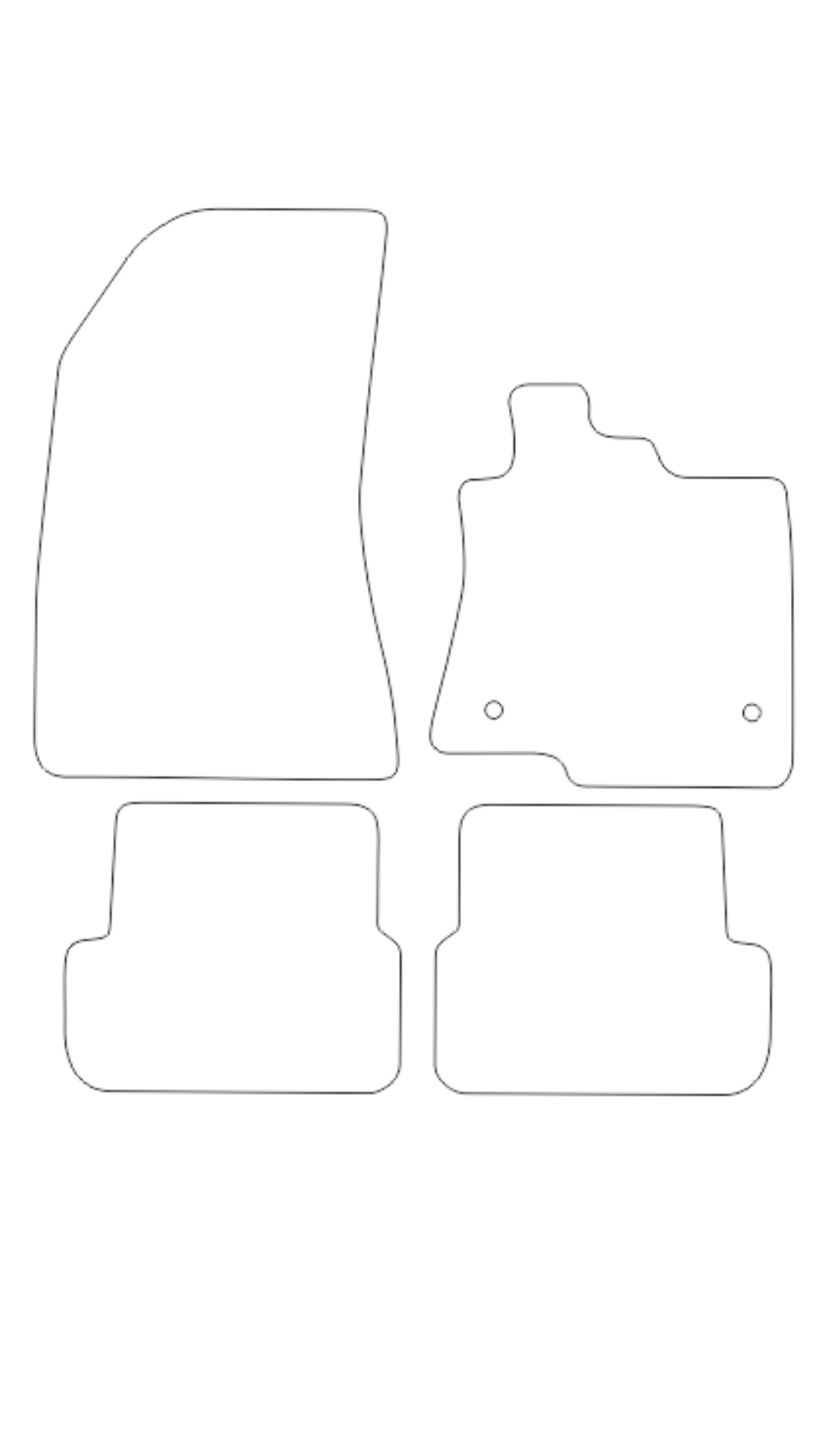 Fits Dacia Duster 2024+ ECO G+ Hybrid Rubber Mats