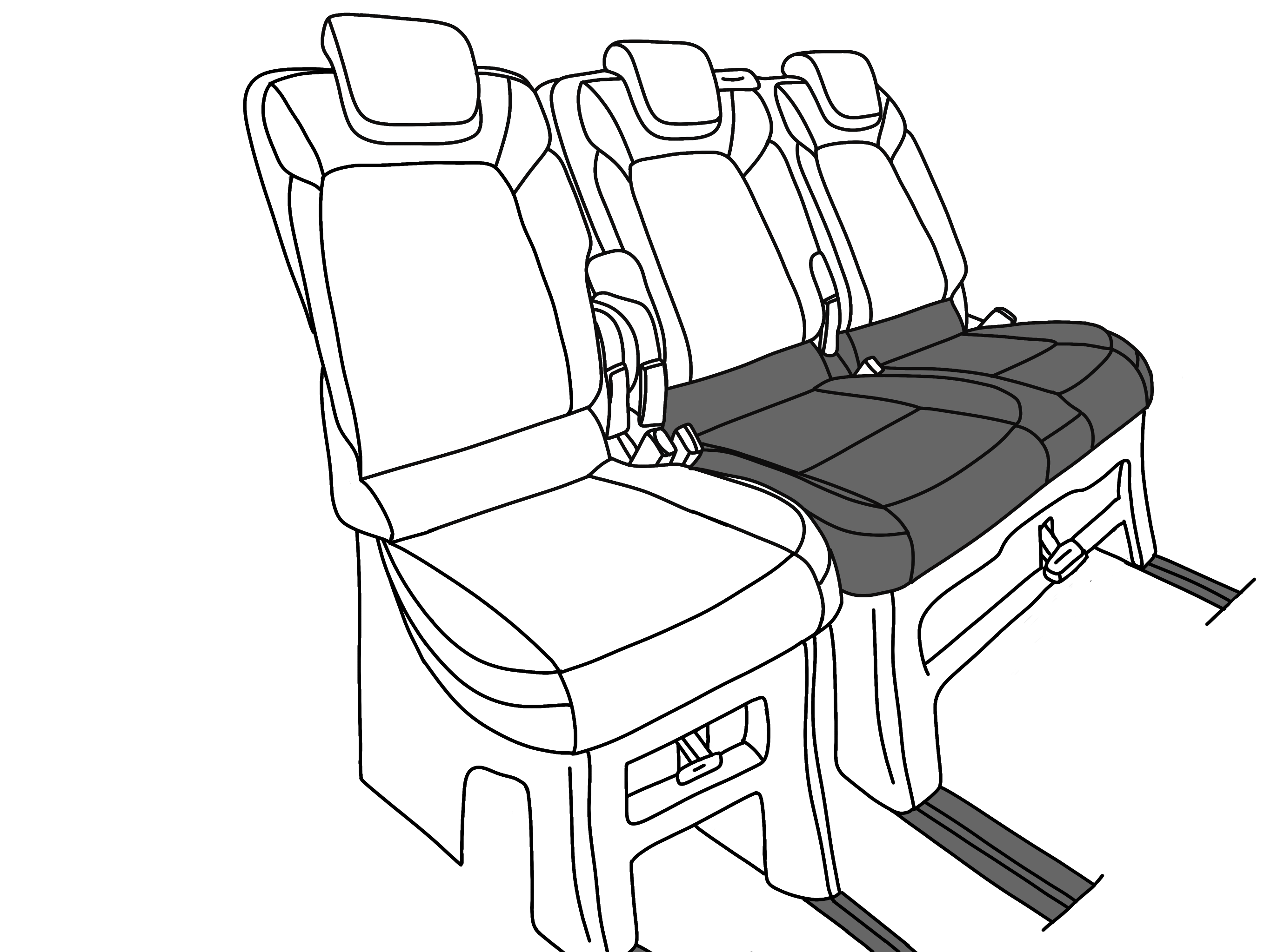 Fits Ford Custom Kombi 2023+ Seat Covers