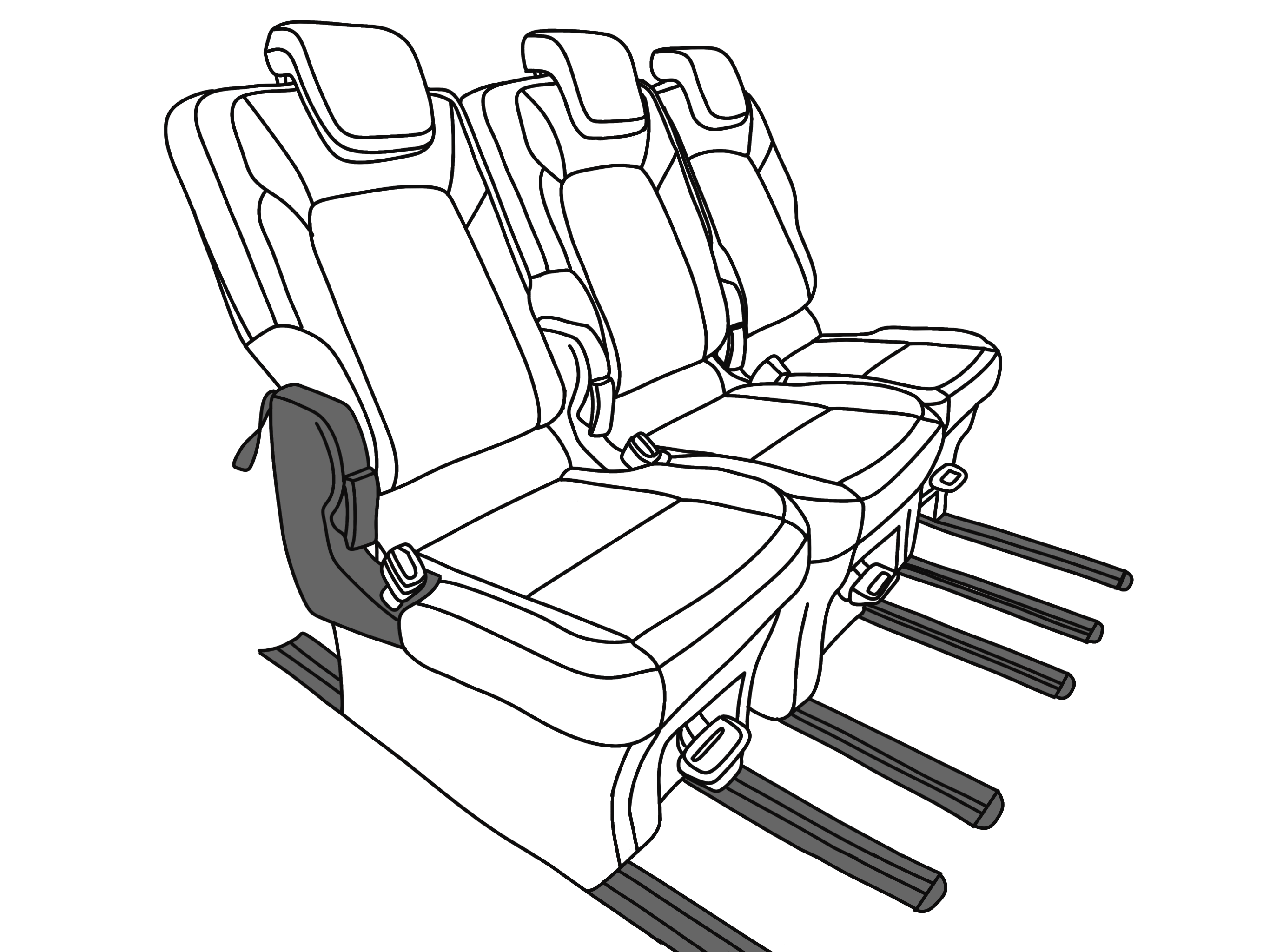 Fits Ford Custom Kombi 2023+ Seat Covers