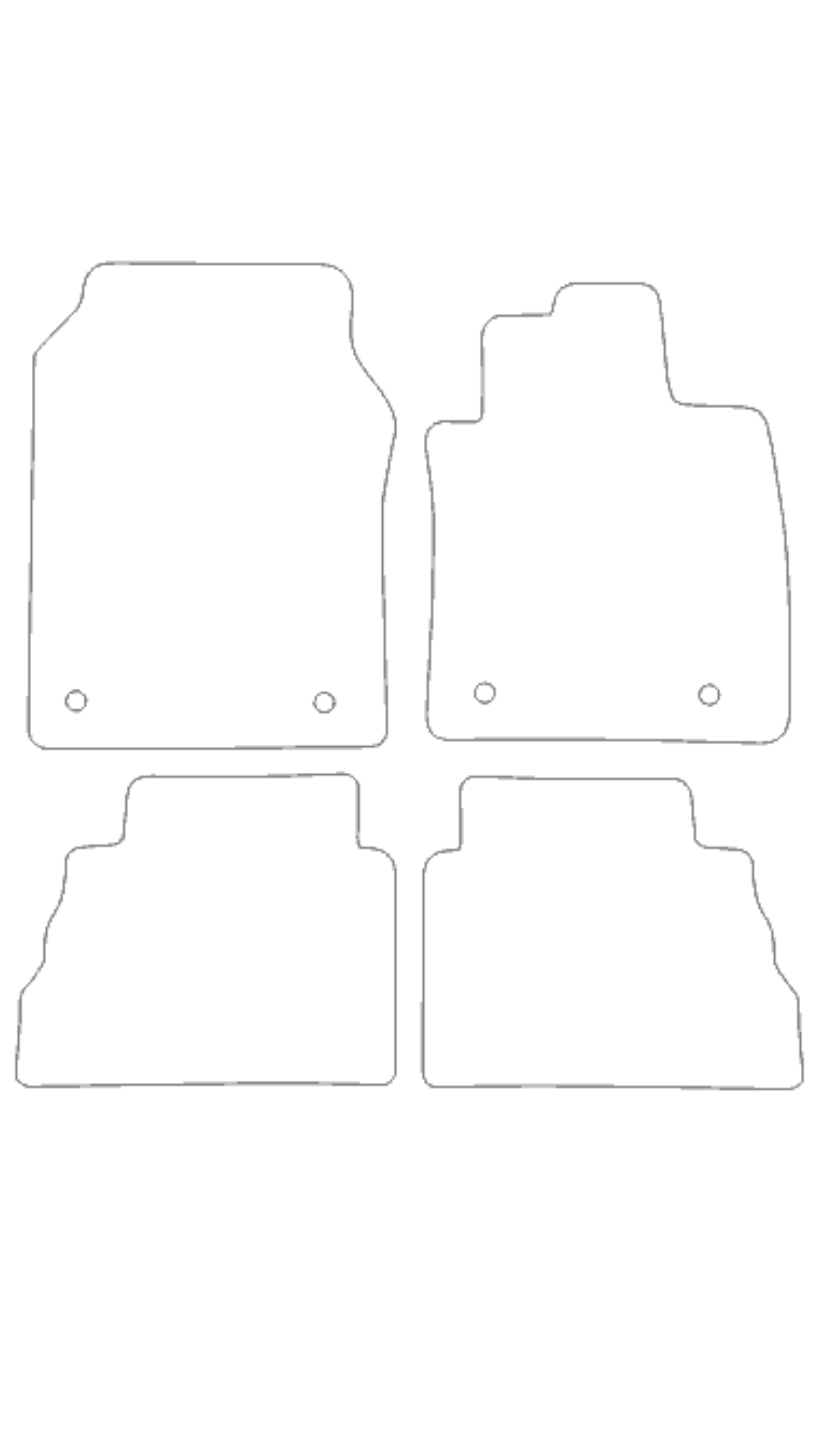 Fits Ford Courier 2023+ Rubber Mats