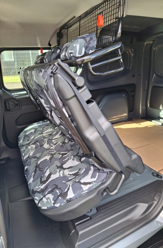 Fits Renault Kangoo 2022+ Rear Triple Folding Bulkhead Seat Covers