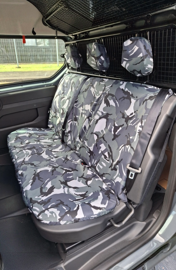 Fits Mercedes-Benz Citan 2023+ Rear Triple Folding Bulkhead Seat Cover