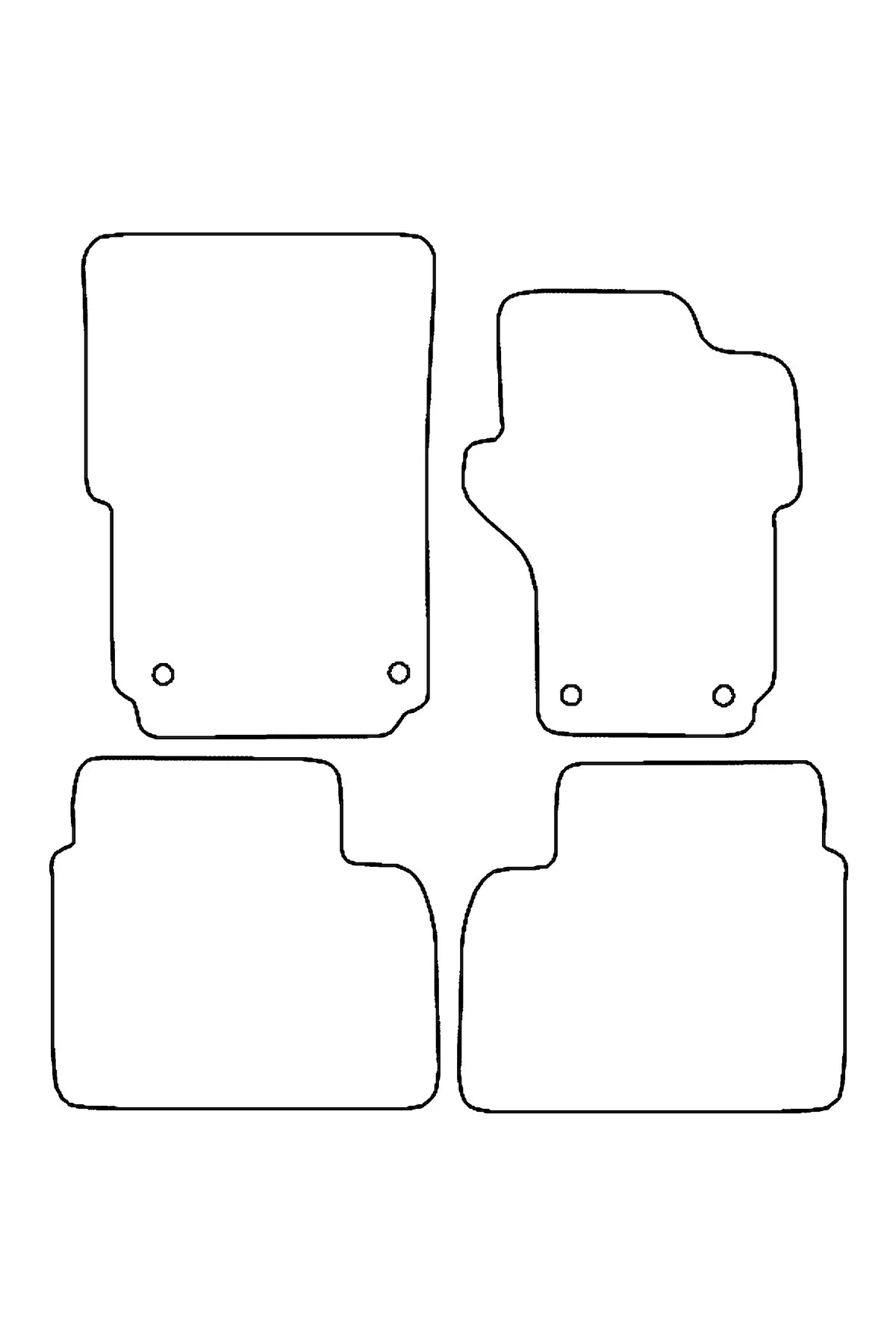 Fits VW Volkswagen Amarok 2011-2022 Rubber Mats