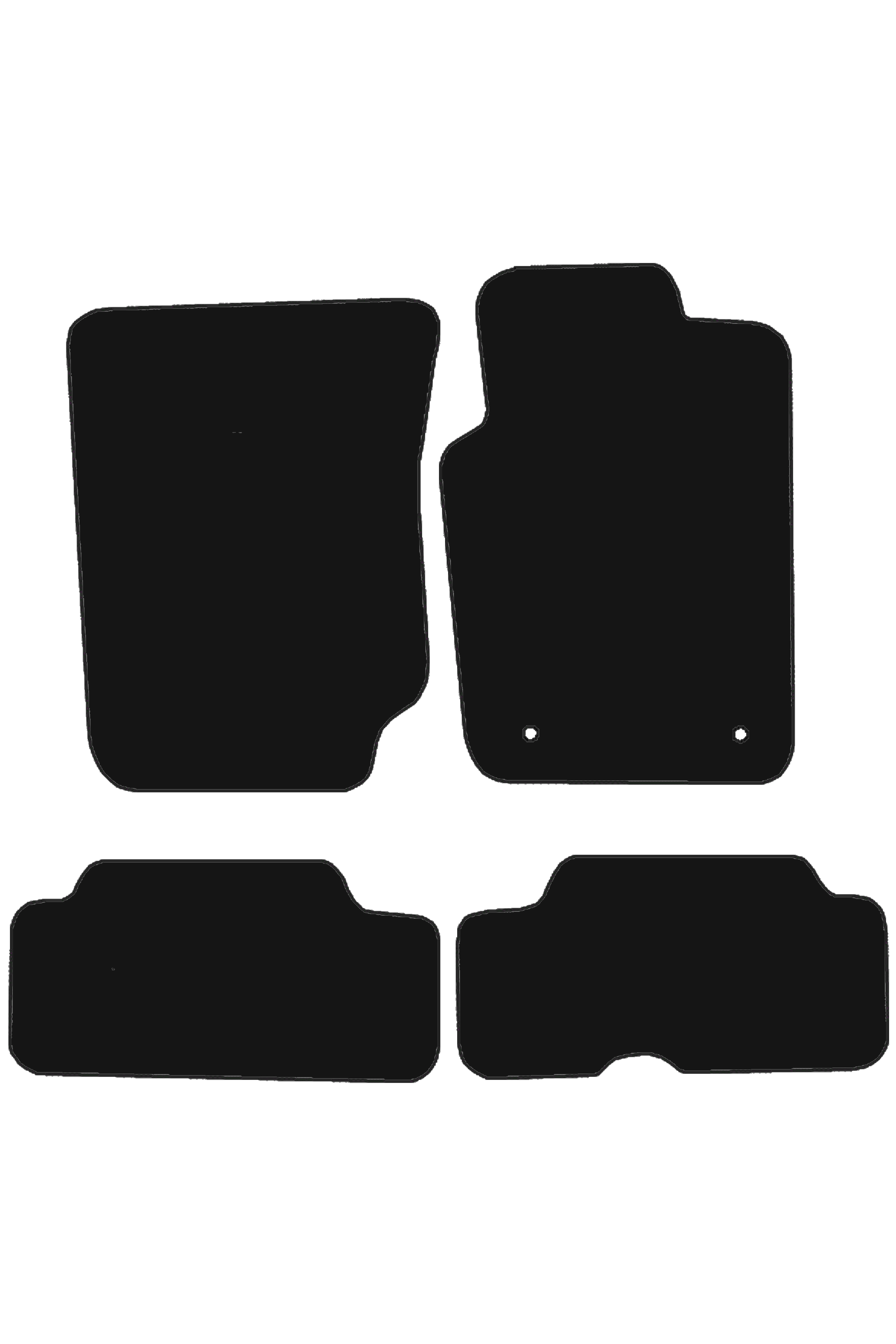 Fits Mitsubishi L200 2006-2015 Front & Rear Rubber Mats