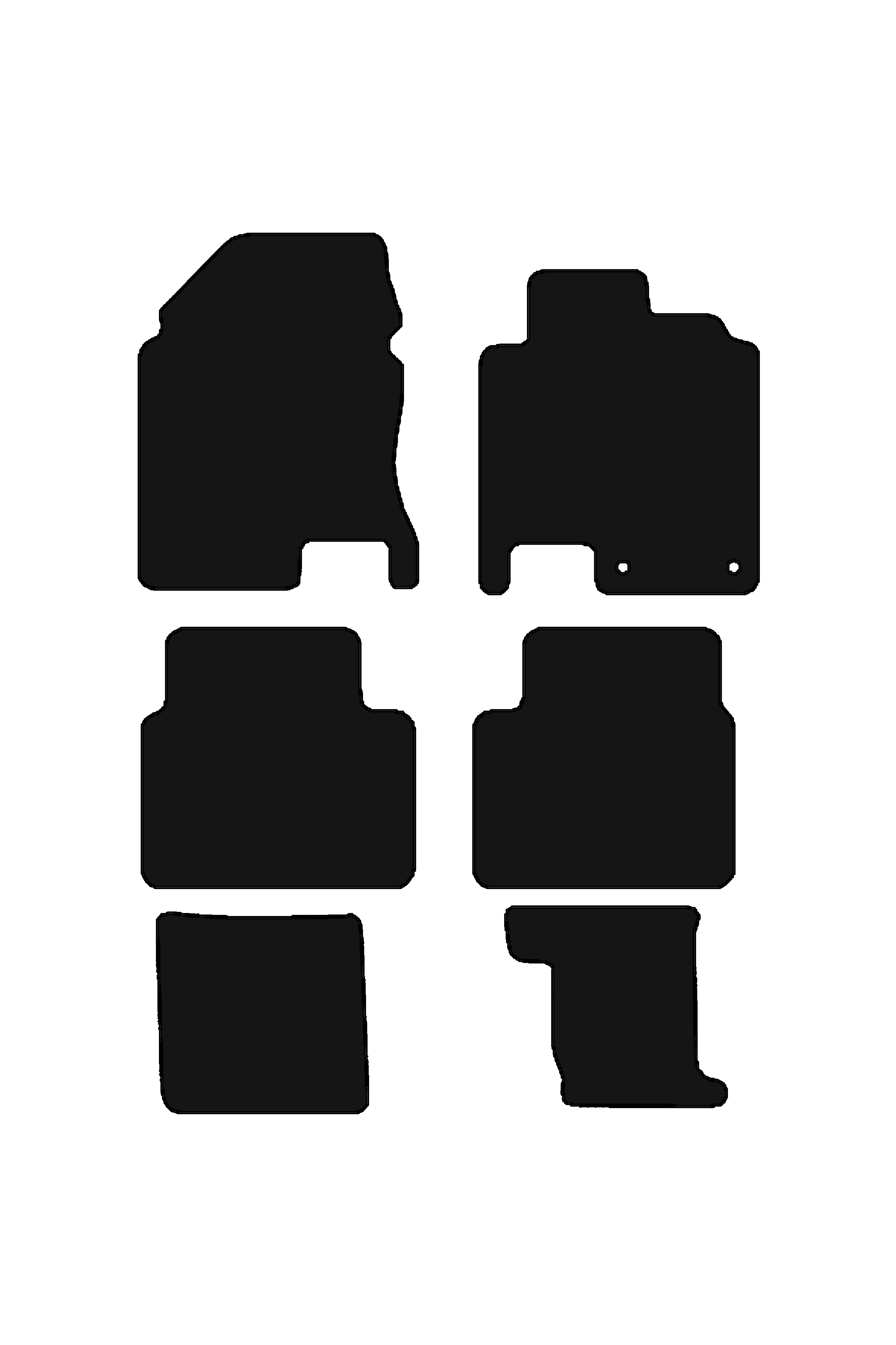 Fits Nissan Qashqai 2007-2013 Rubber Mats