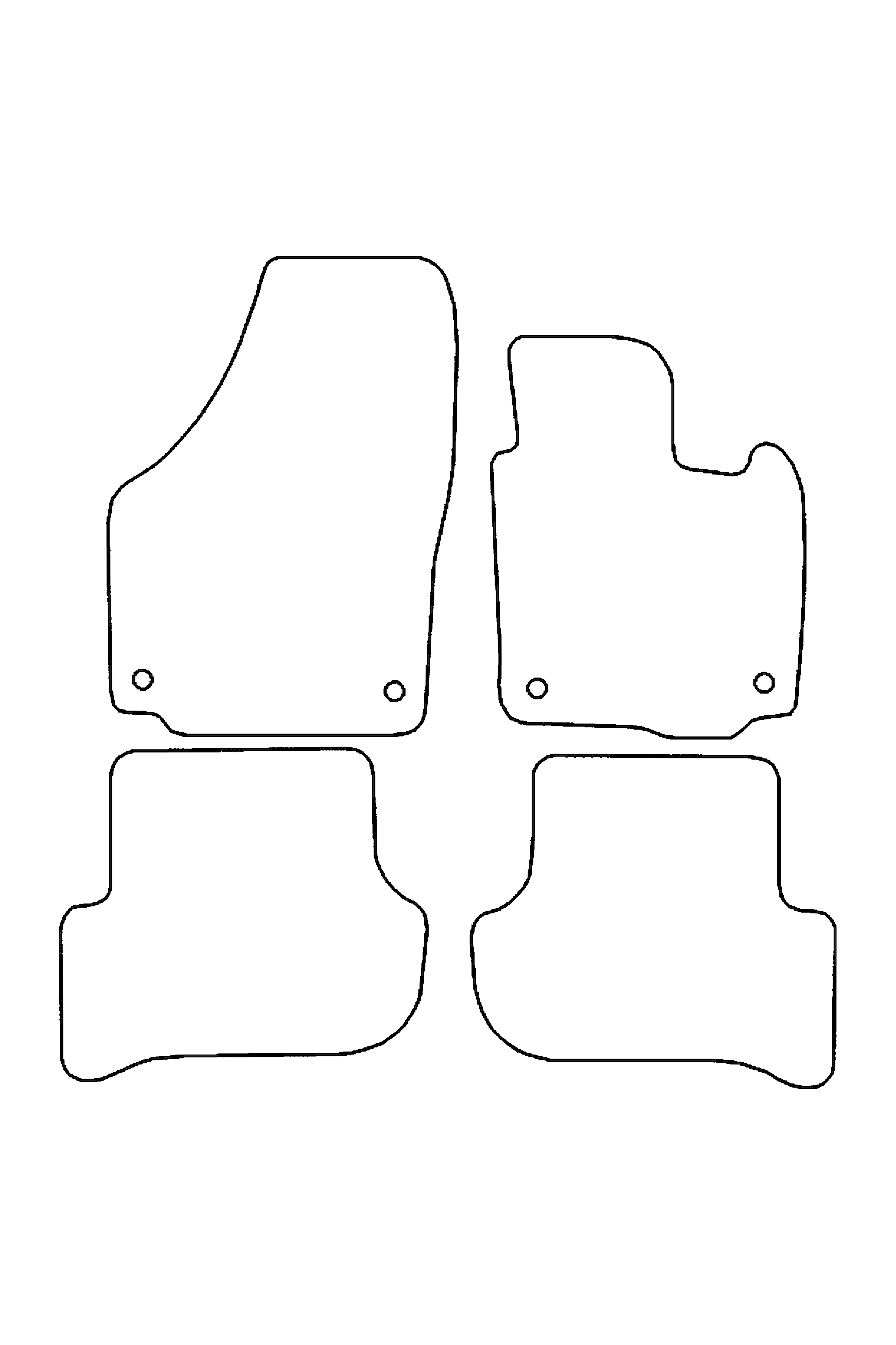 Fits Skoda Yeti 2009-2017 Rubber Mats