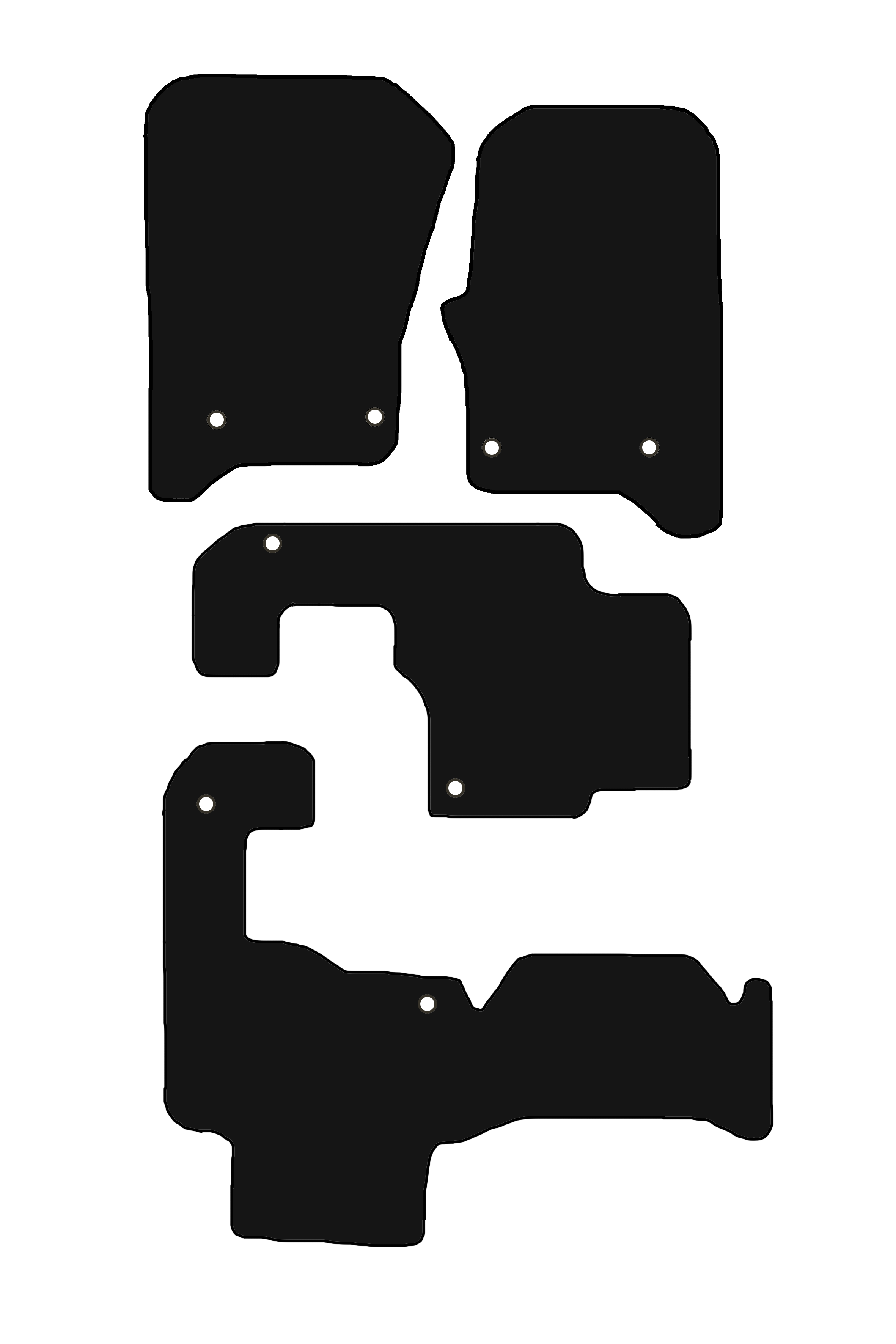 Fits Land Rover Discovery Series 4 Rubber Mats