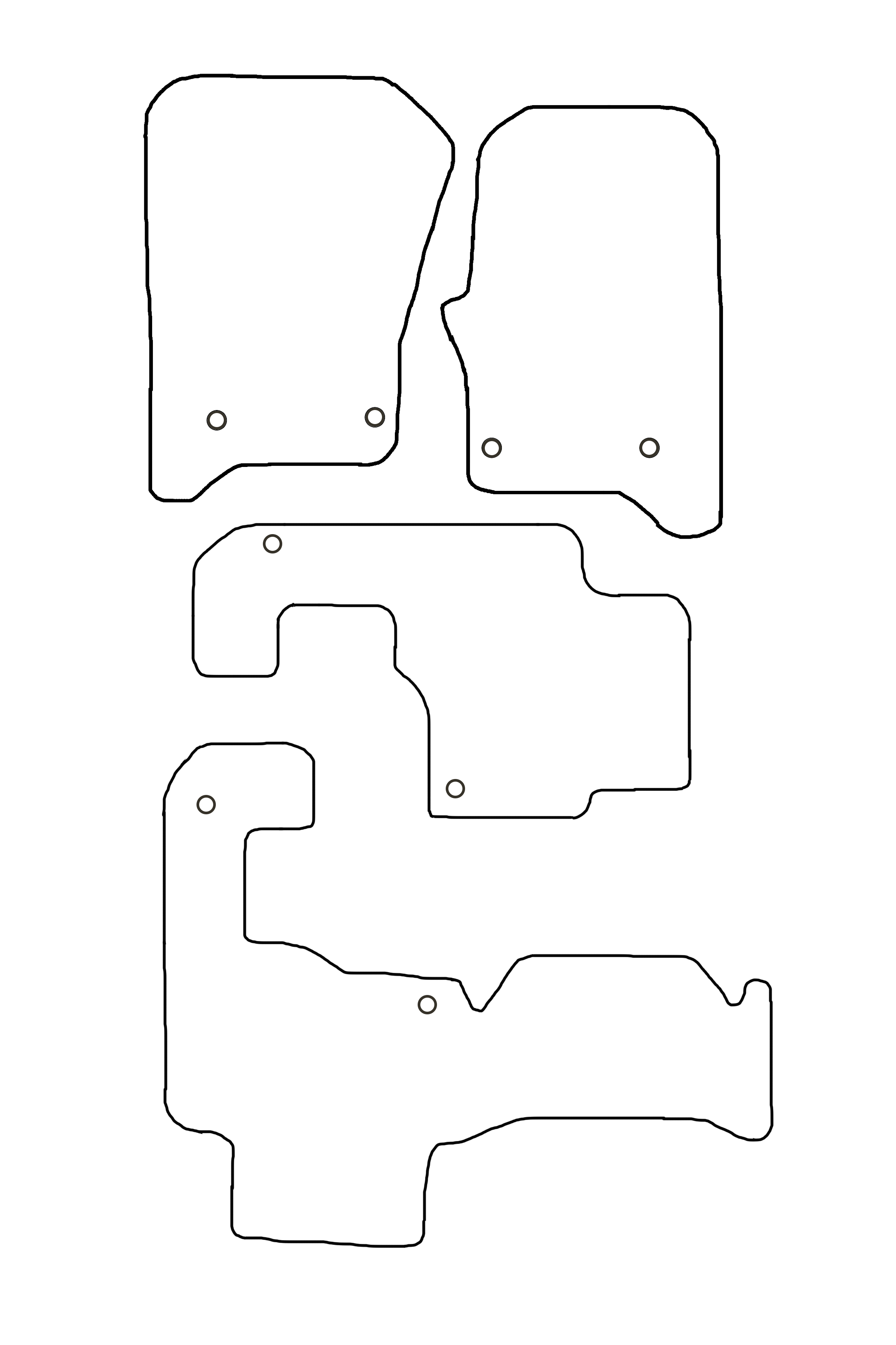 Fits Land Rover Discovery Series 4 Rubber Mats