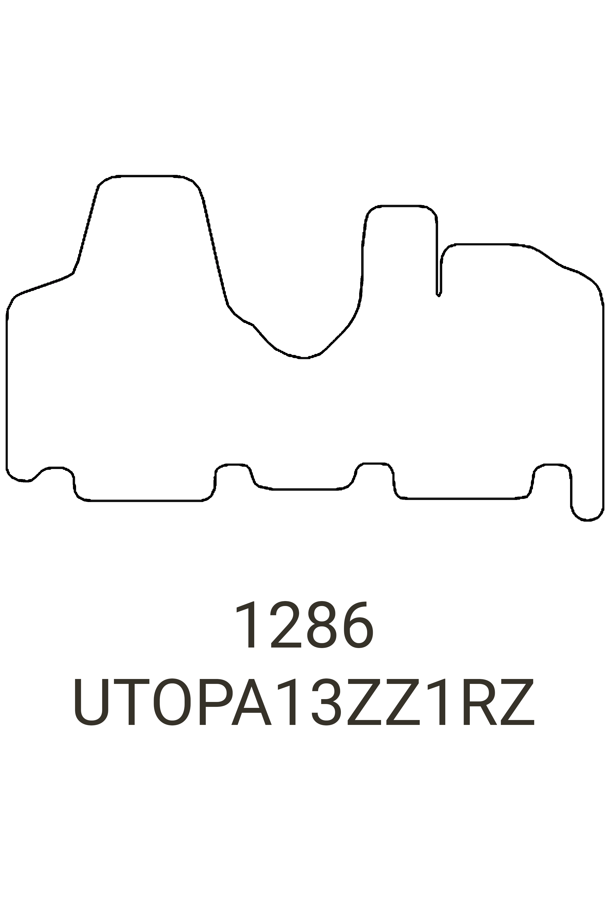 Fits Toyota Proace 2013-2016 Front Rubber Mat