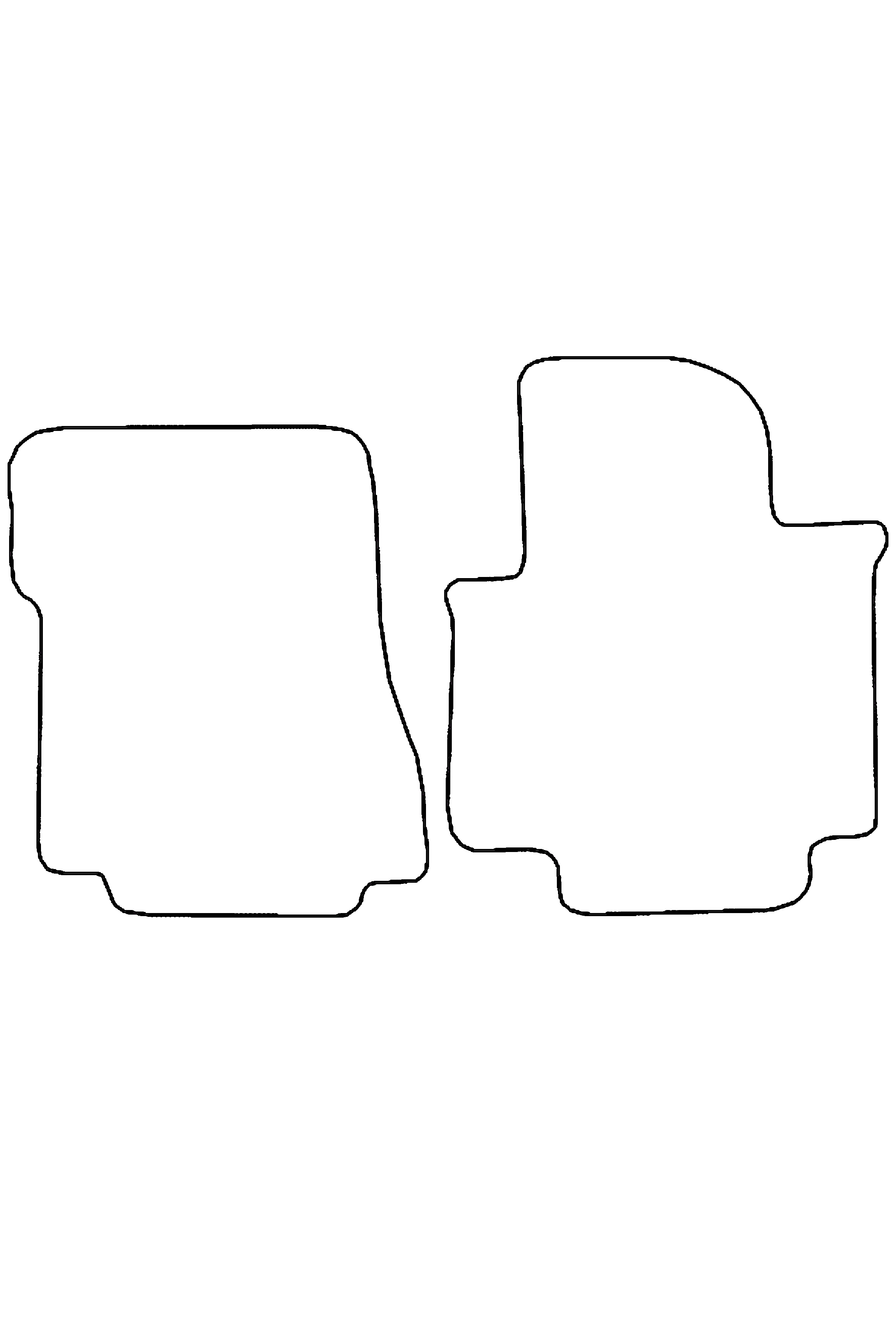 Fits Nissan NV200 2009+ Rubber Mats