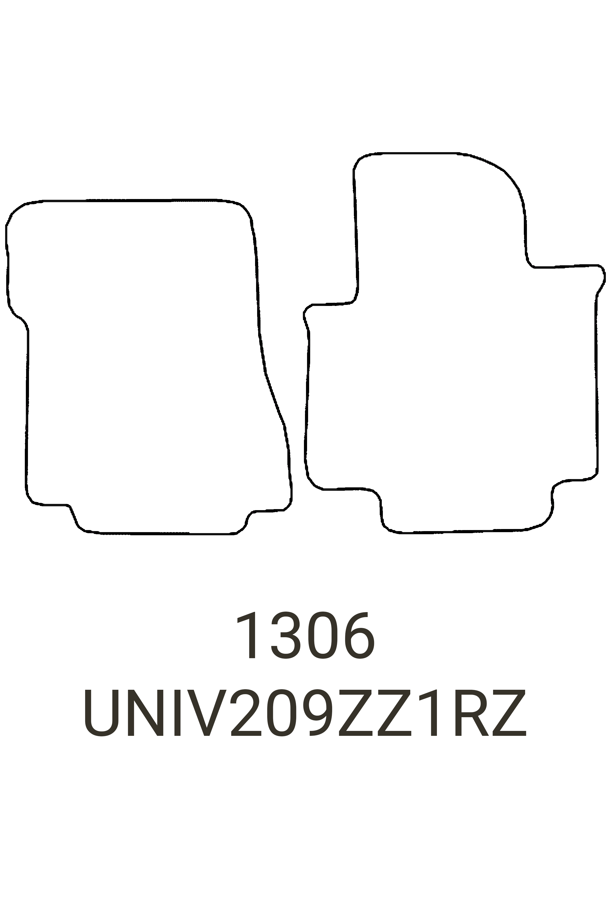 Fits Nissan NV200 2009+ Rubber Mats