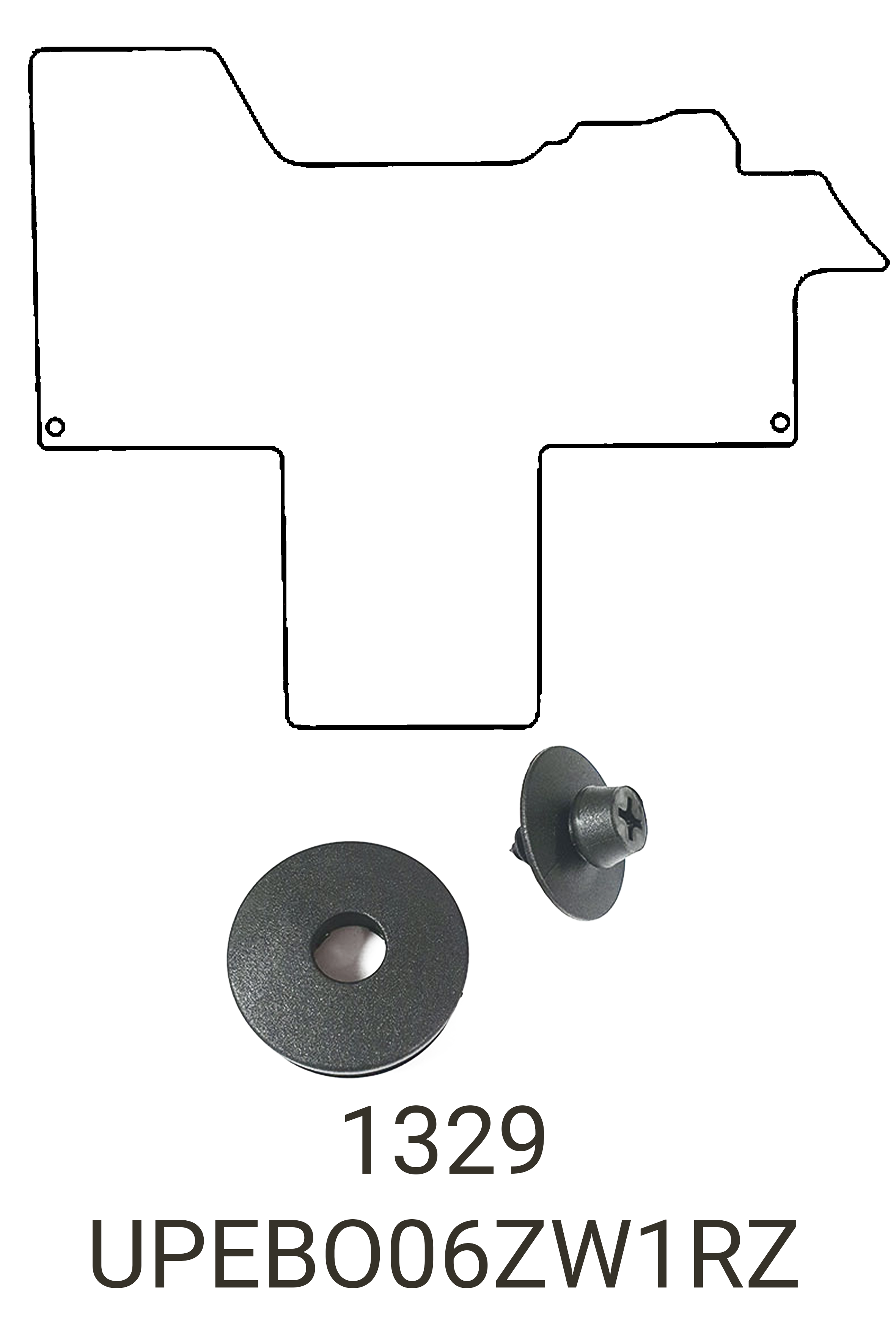 Fits Peugeot Boxer 2006+ Front Rubber Mat