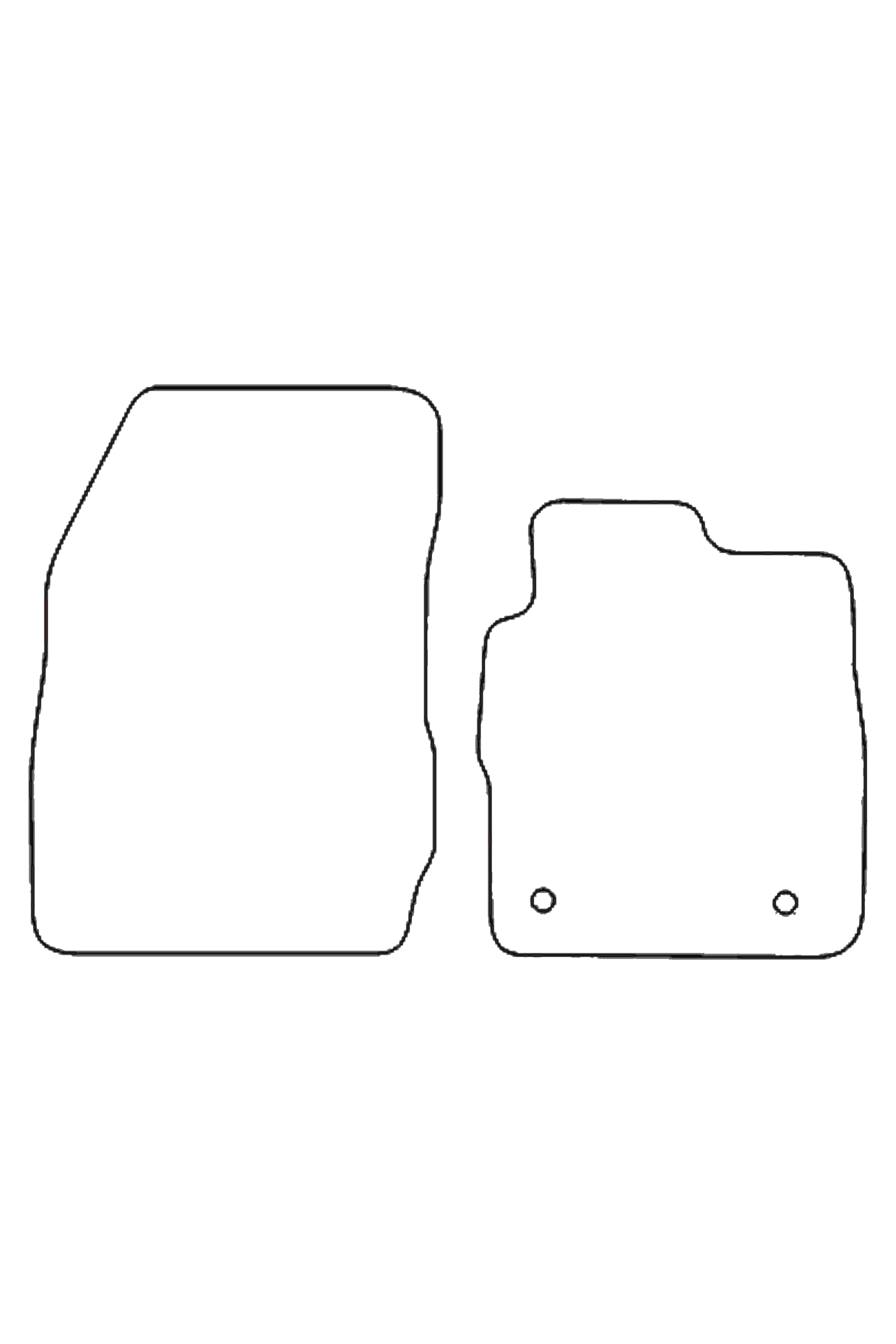 Fits Ford Fiesta Van 2008-2018 Front Rubber Mats