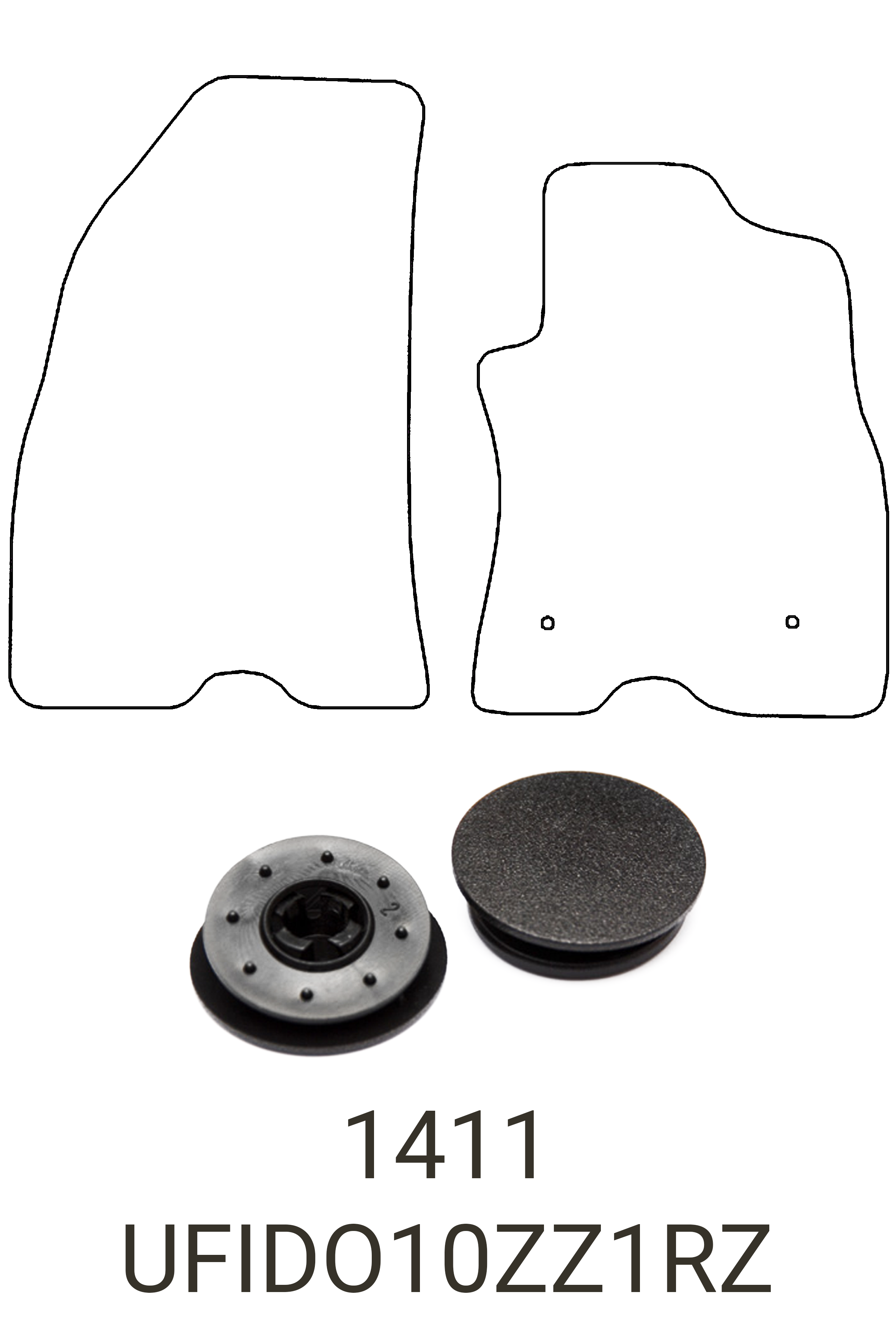 Fits Fiat Doblo 2010-2022 Rubber Mats