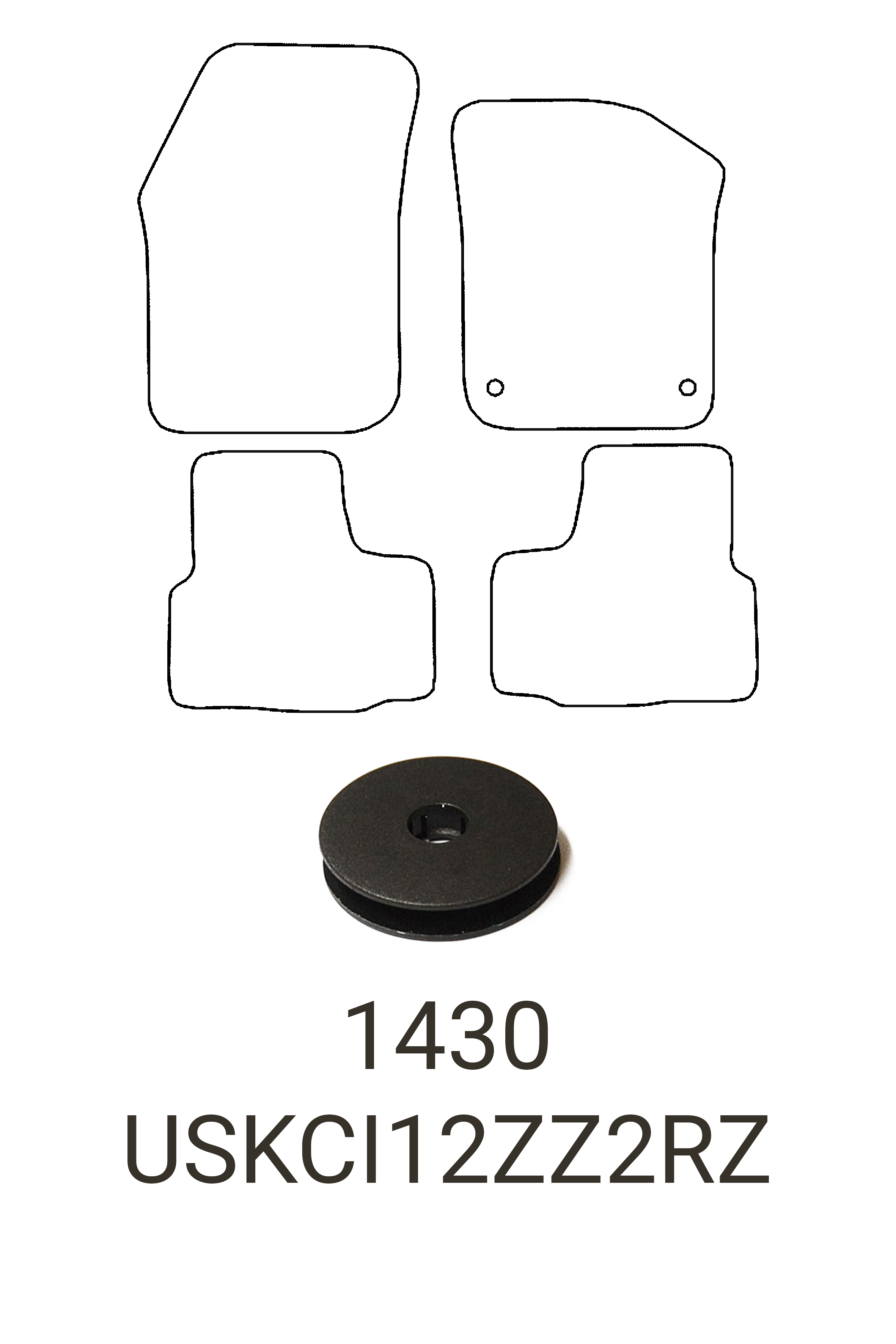 Fits Skoda Citigo 2012-2019 Rubber Mats