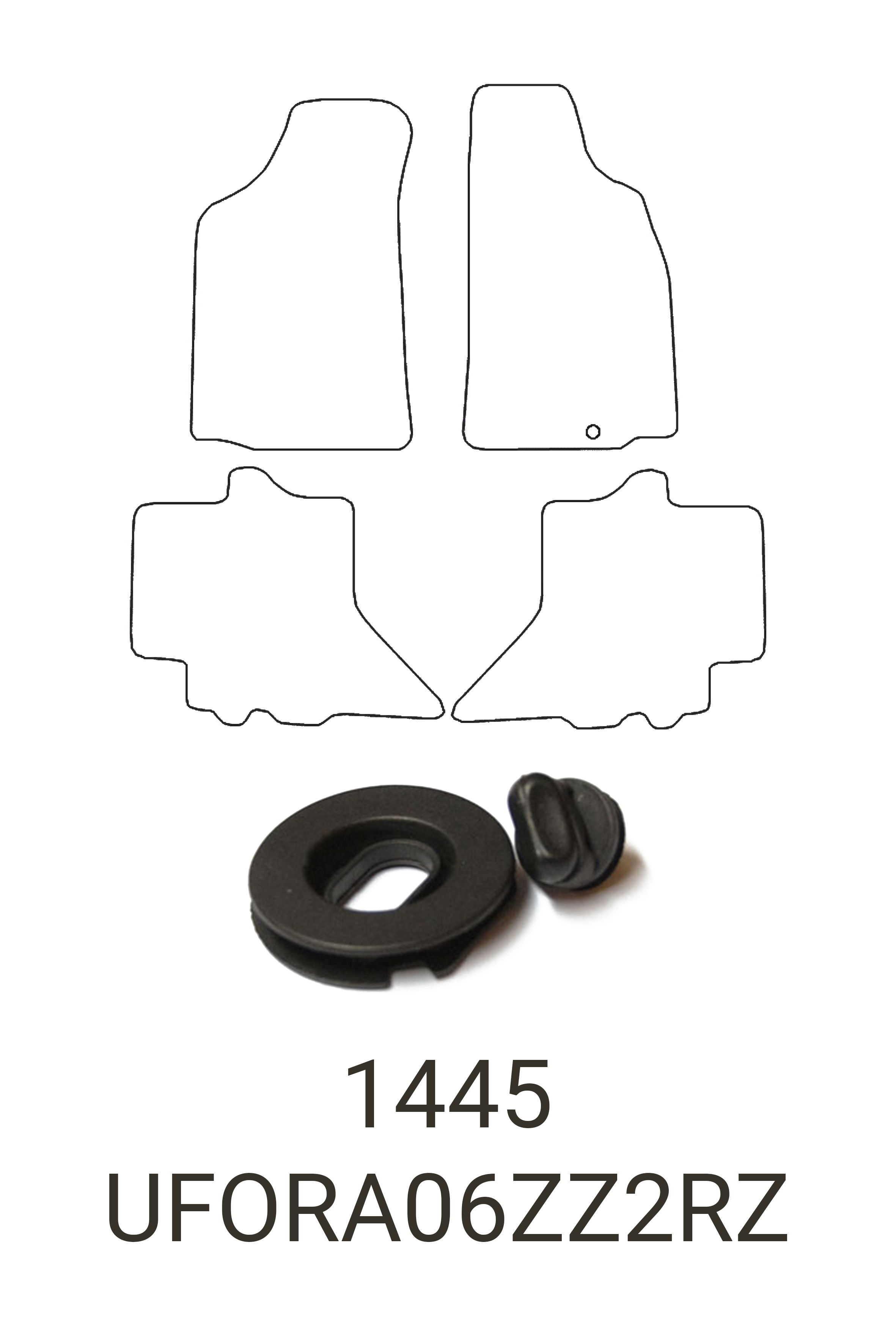 Fits Ford Ranger 2006-2012 Rubber Mats