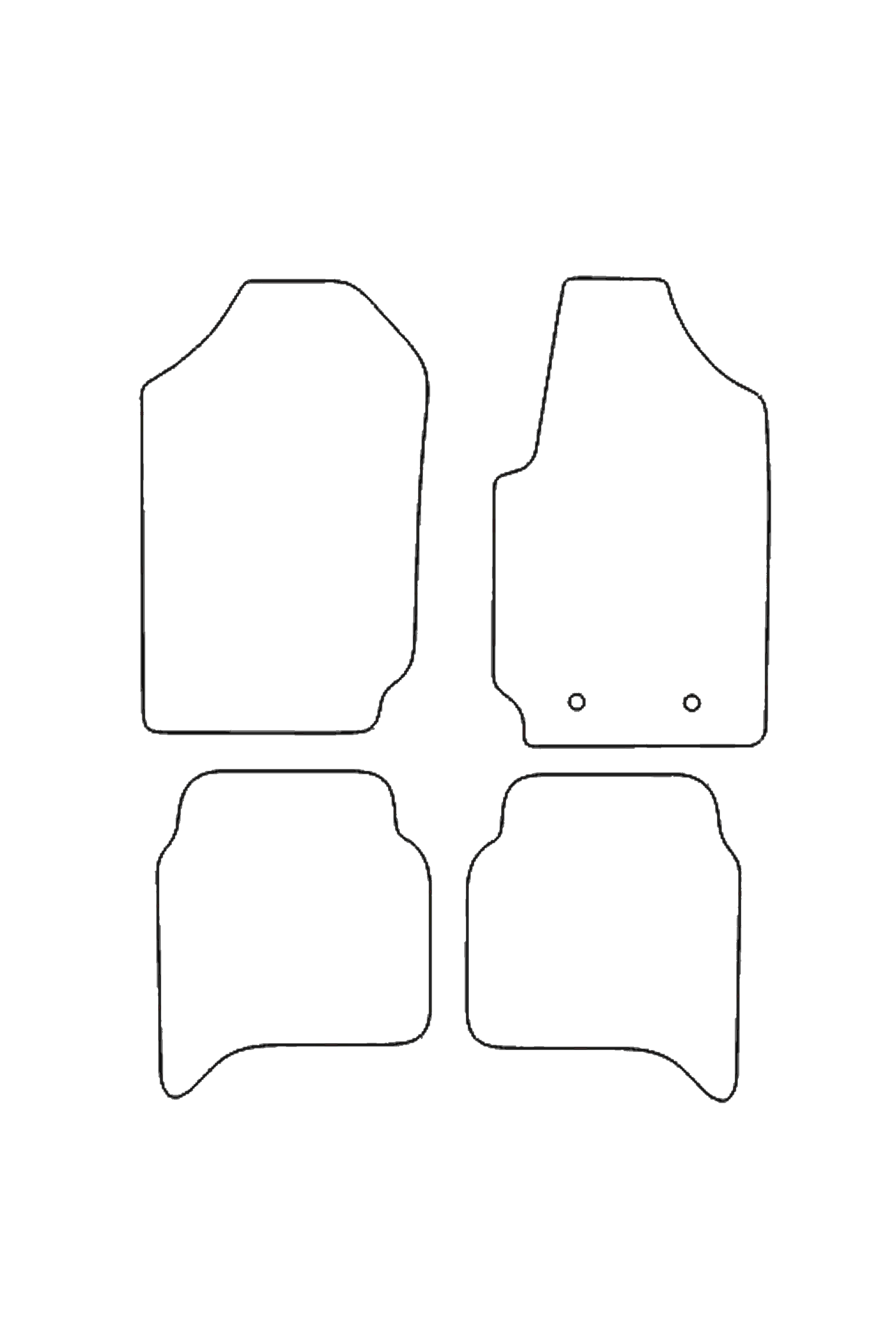 Fits Ford Ranger 2012-2022 Rubber Mats