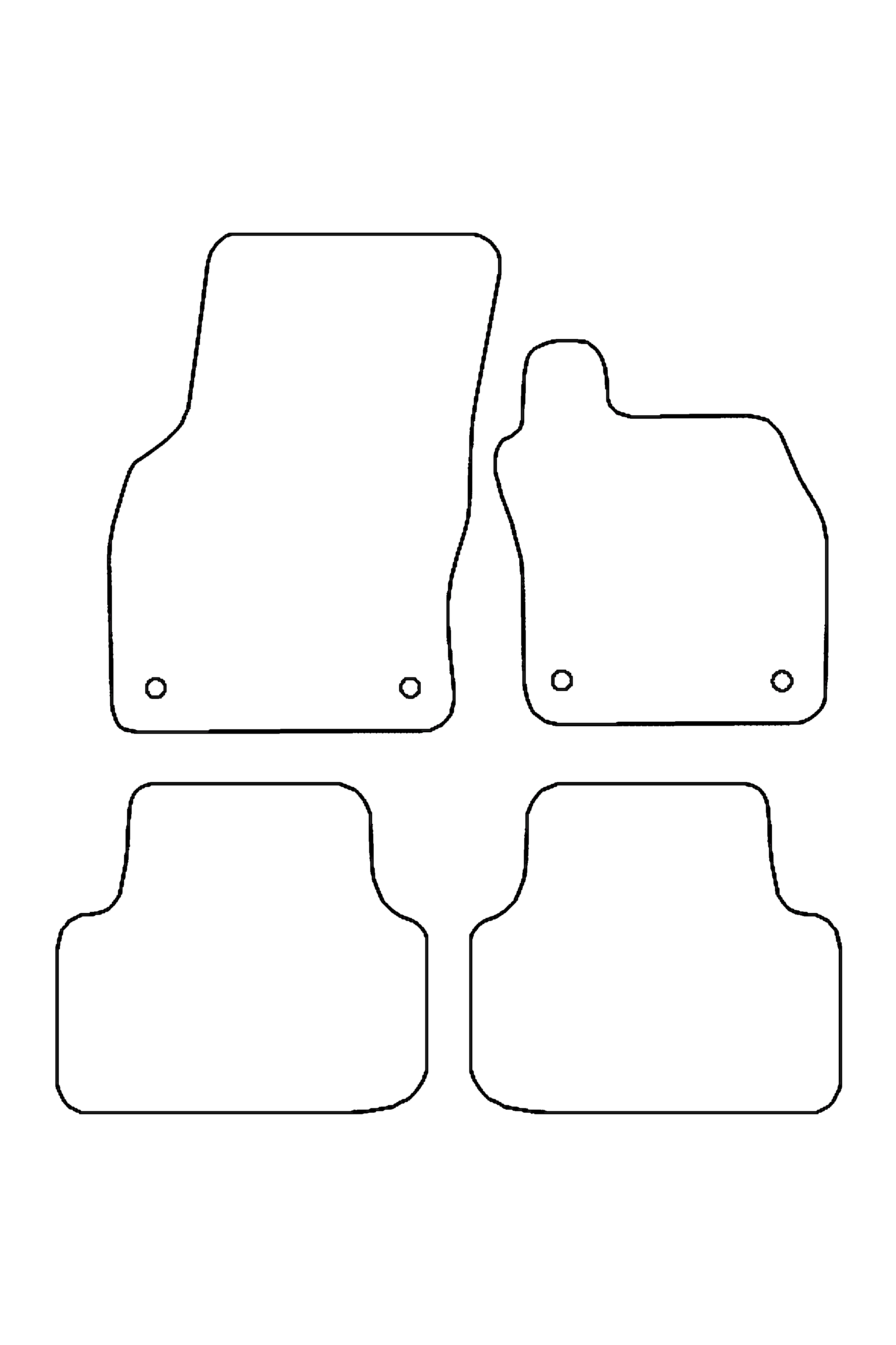 Fits Skoda Octavia 2013-2019 Rubber Mats