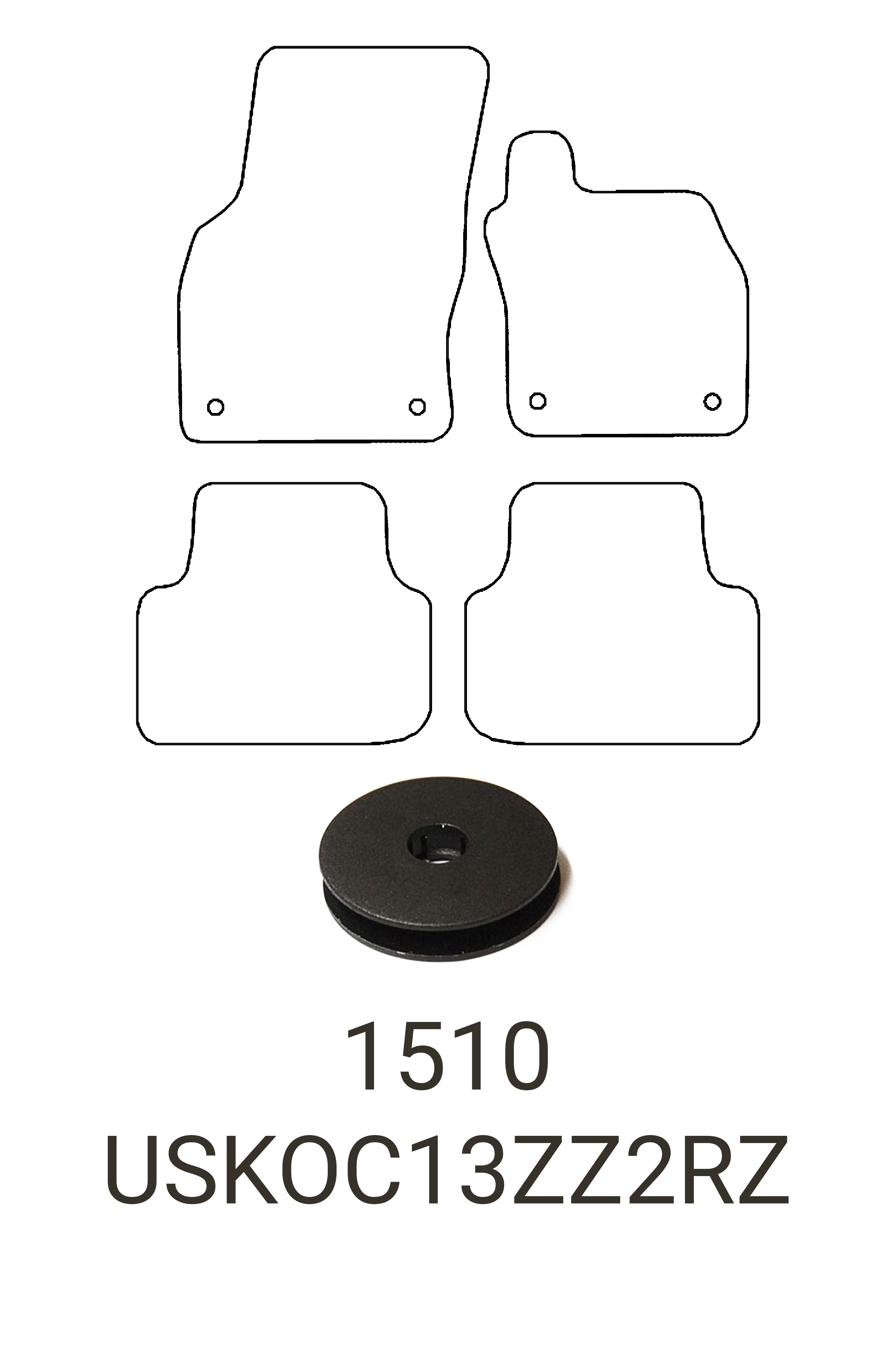 Fits Skoda Octavia 2013-2019 Rubber Mats