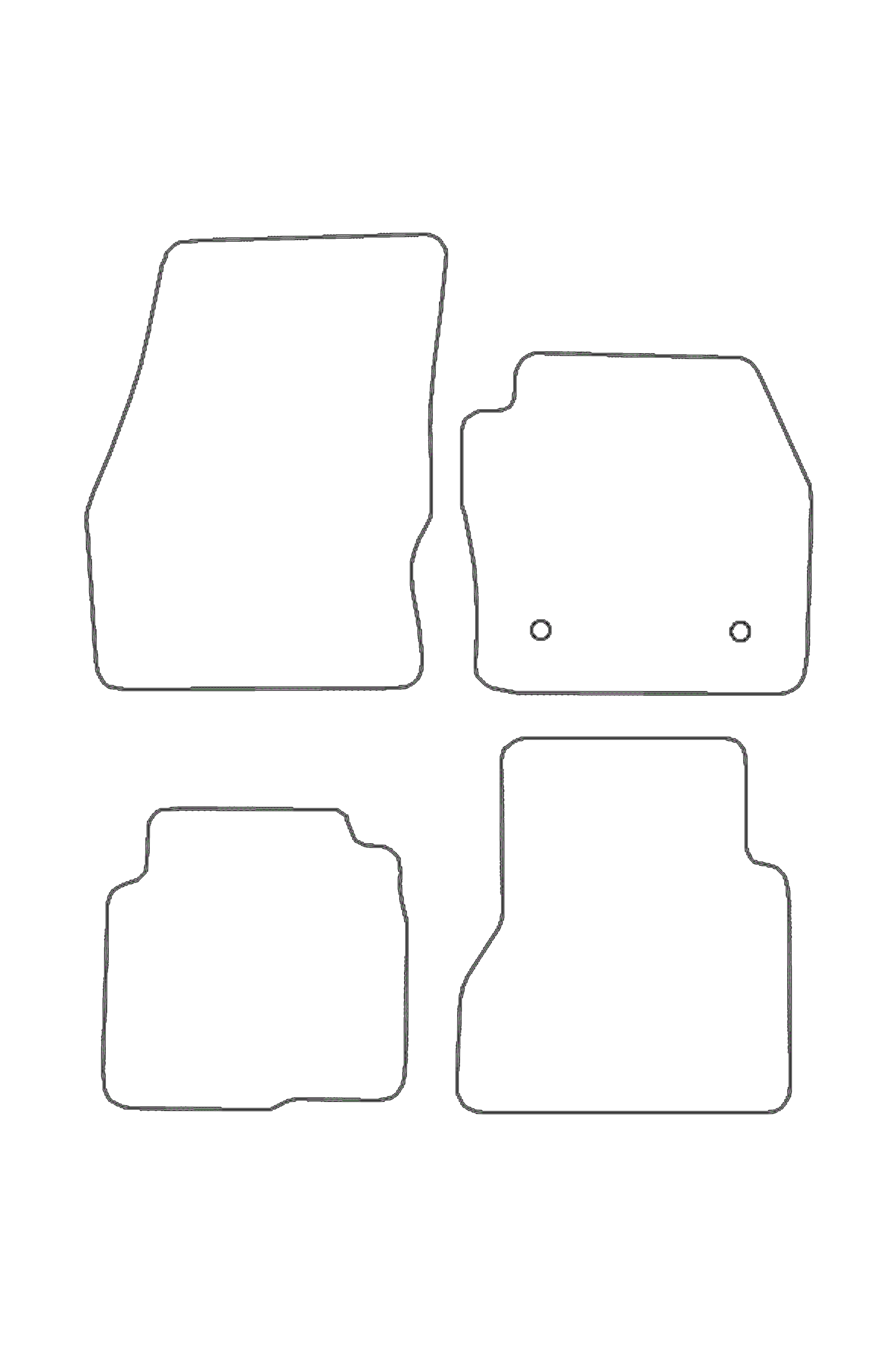 Fits Ford Connect MPV 2014-2024 Rubber Mats