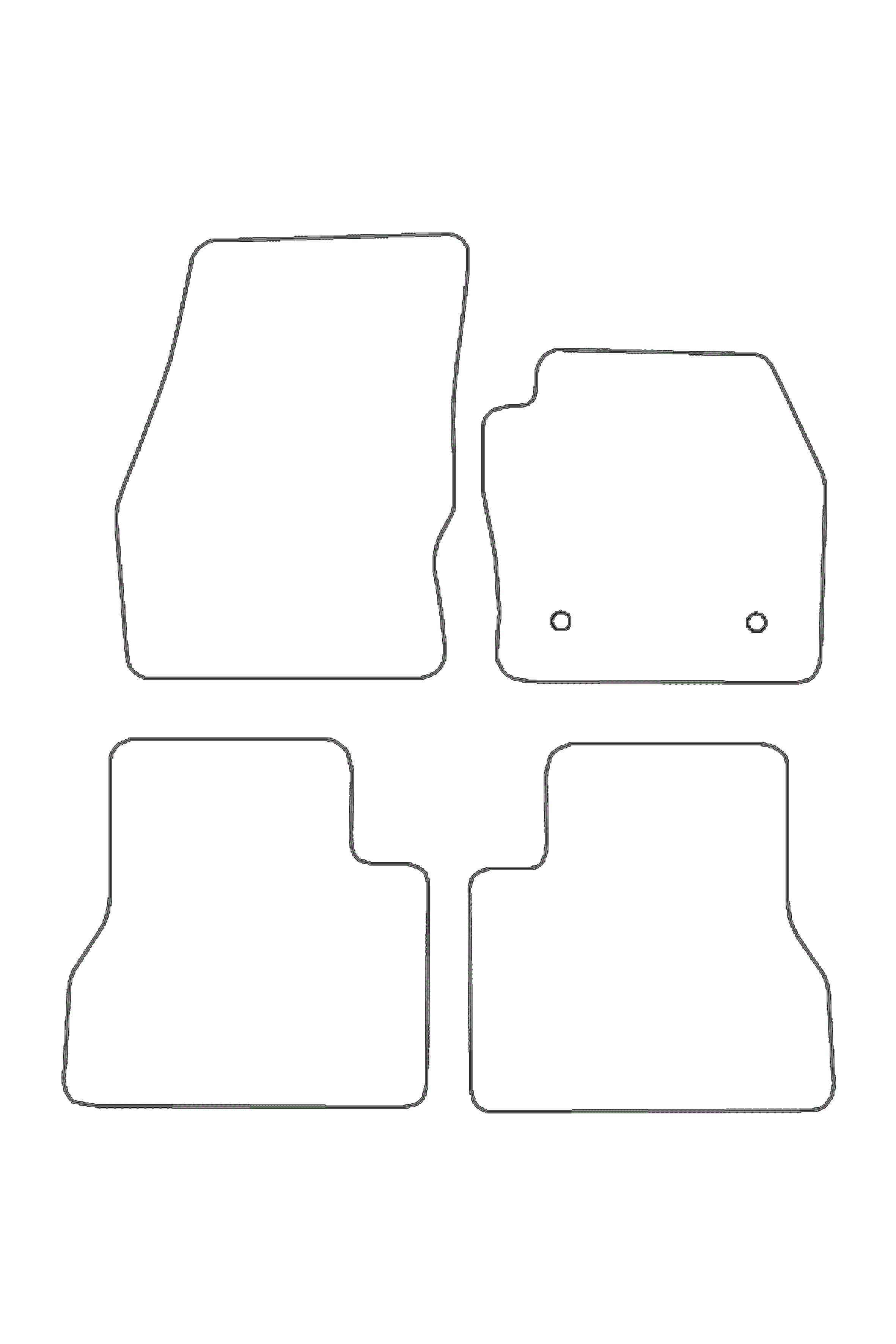 Fits Ford Connect MPV 2014-2024 Rubber Mats