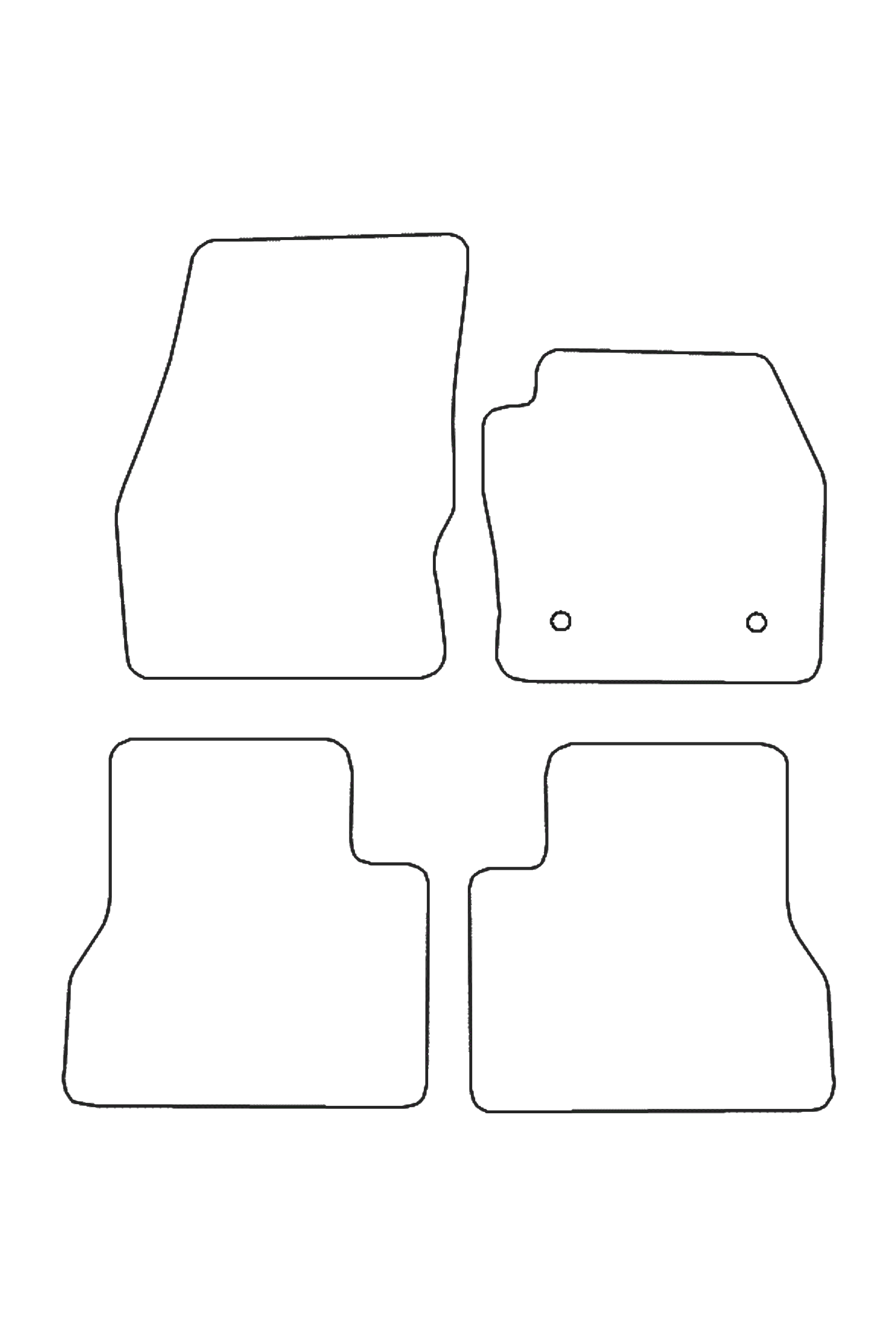 Fits Ford Transit Connect DCIV LWB 2014-2024 Rubber Mats