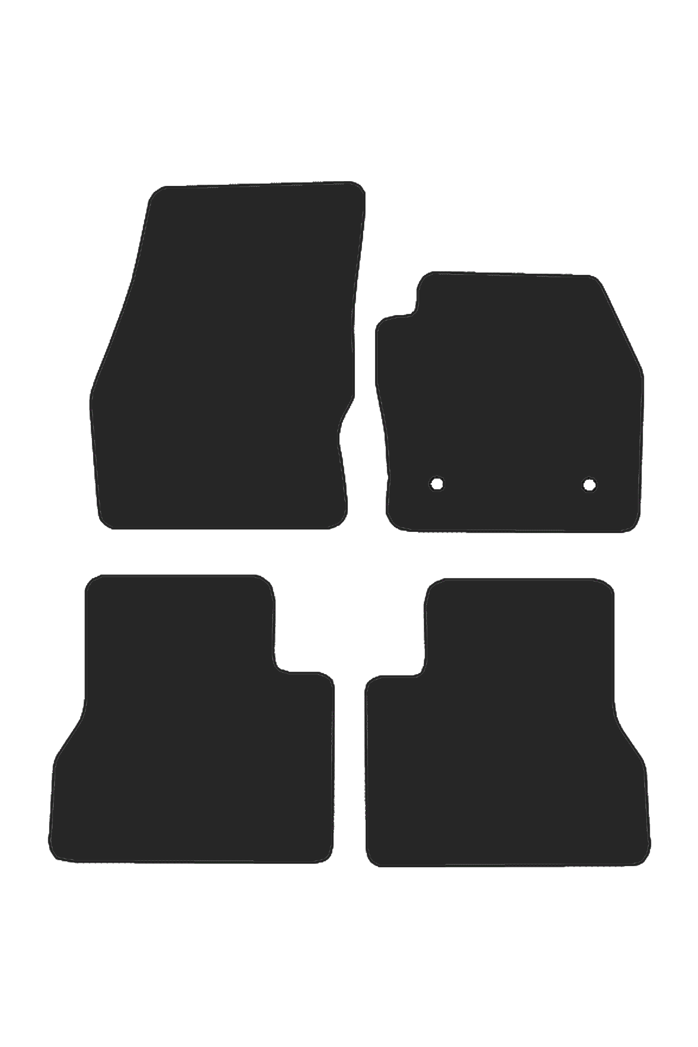 Fits Ford Transit Connect DCIV LWB 2014-2024 Rubber Mats