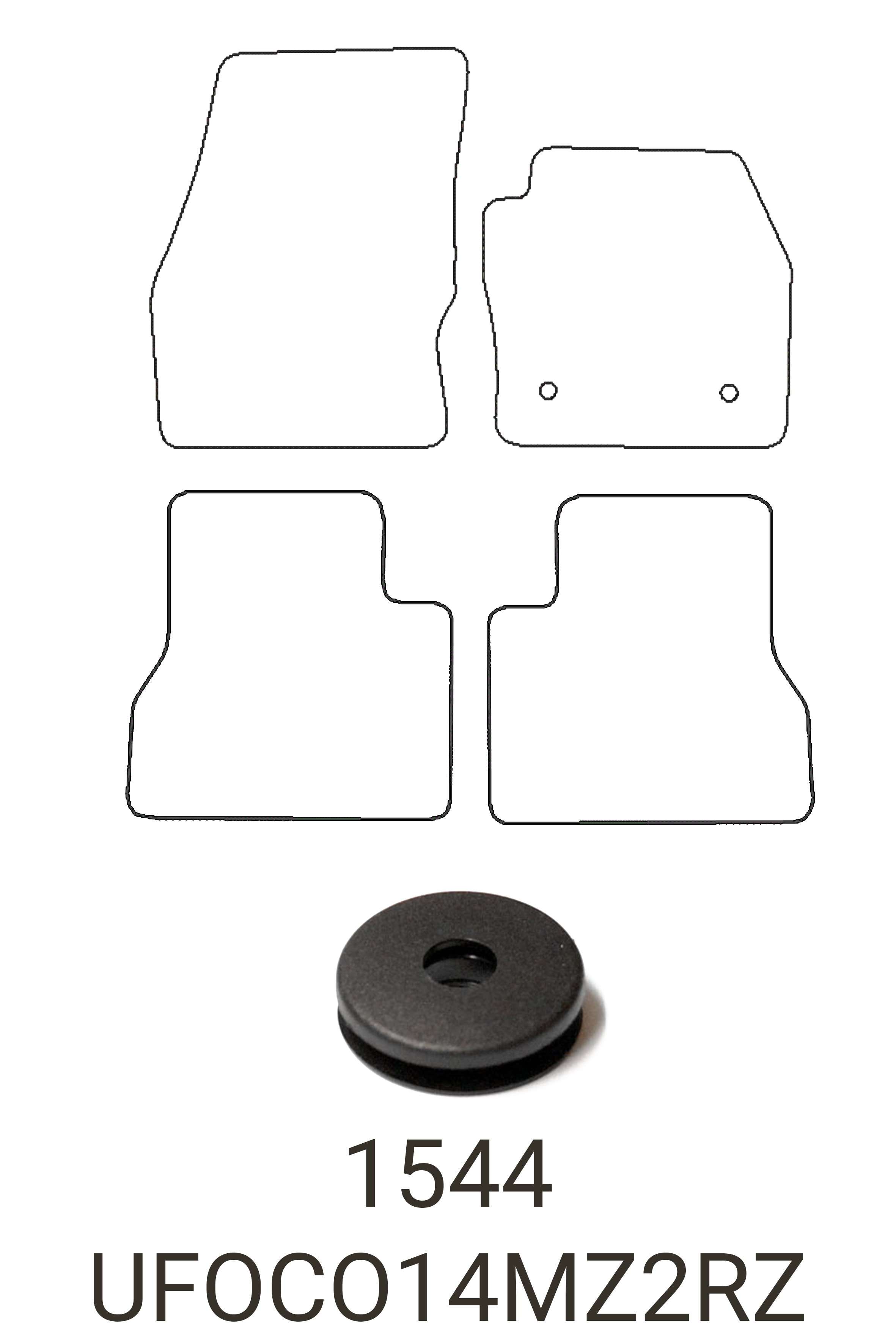 Fits Ford Connect MPV 2014-2024 Rubber Mats