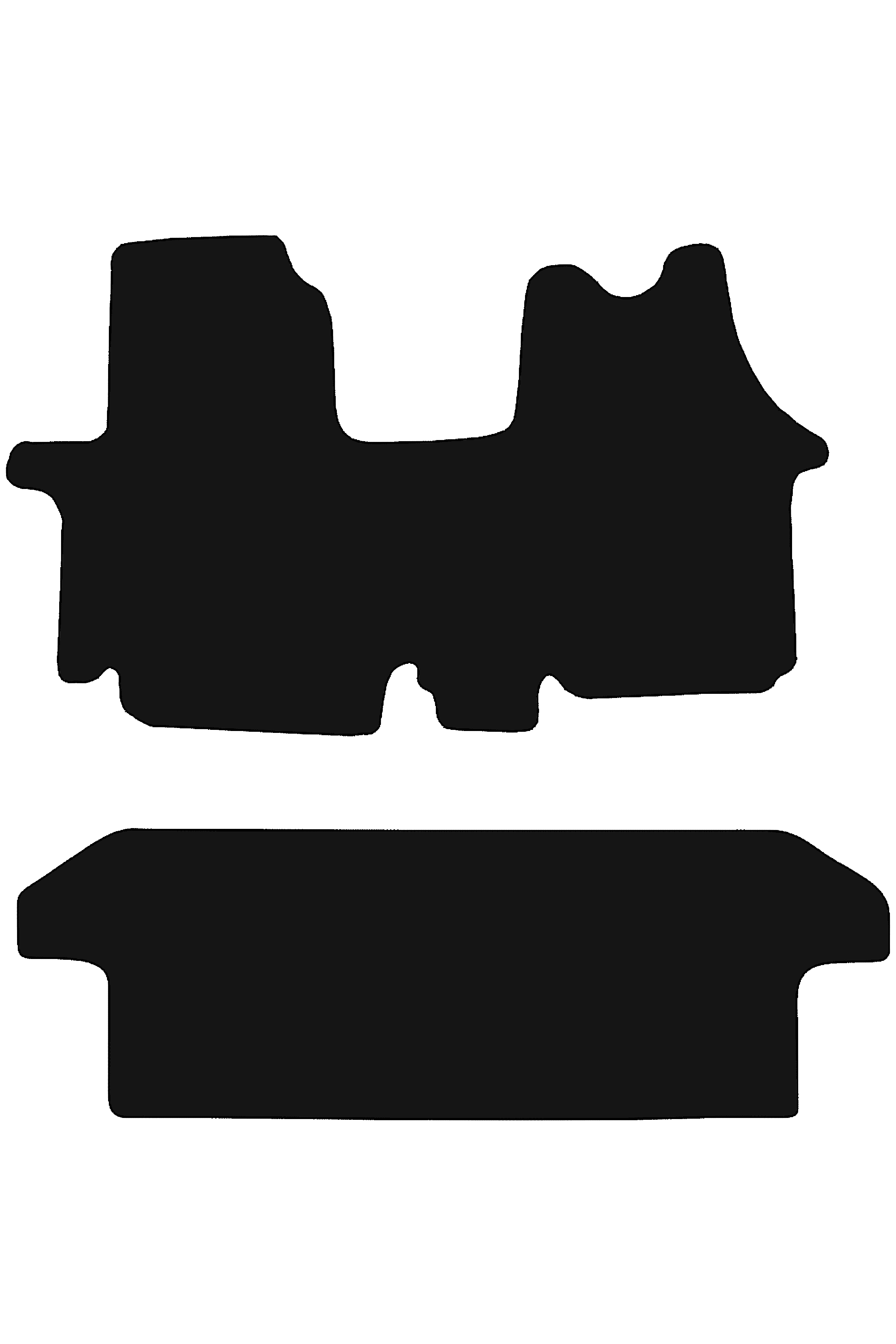 Fits Vauxhall Vivaro Crew Cab 2001-2014 Rubber Mats