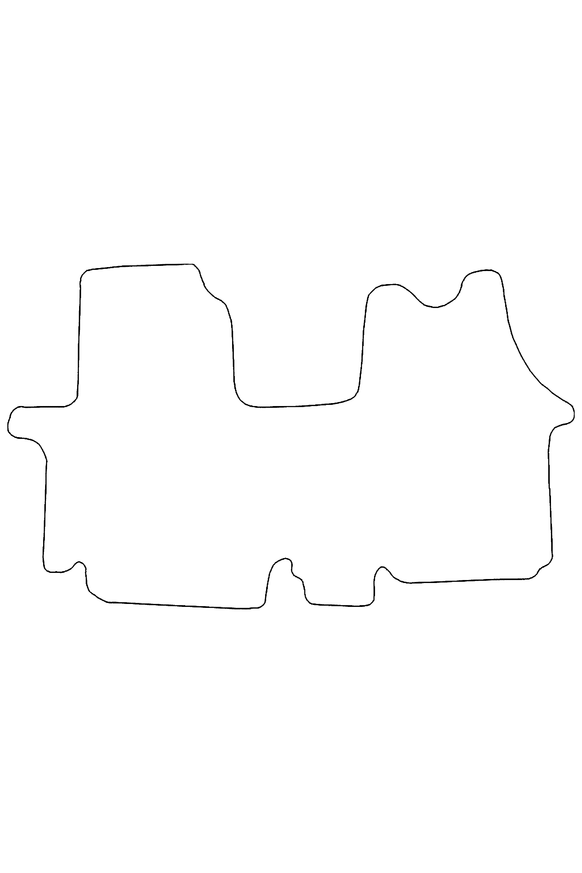 Fits Vauxhall Vivaro 2001-2014 Front Rubber Mat