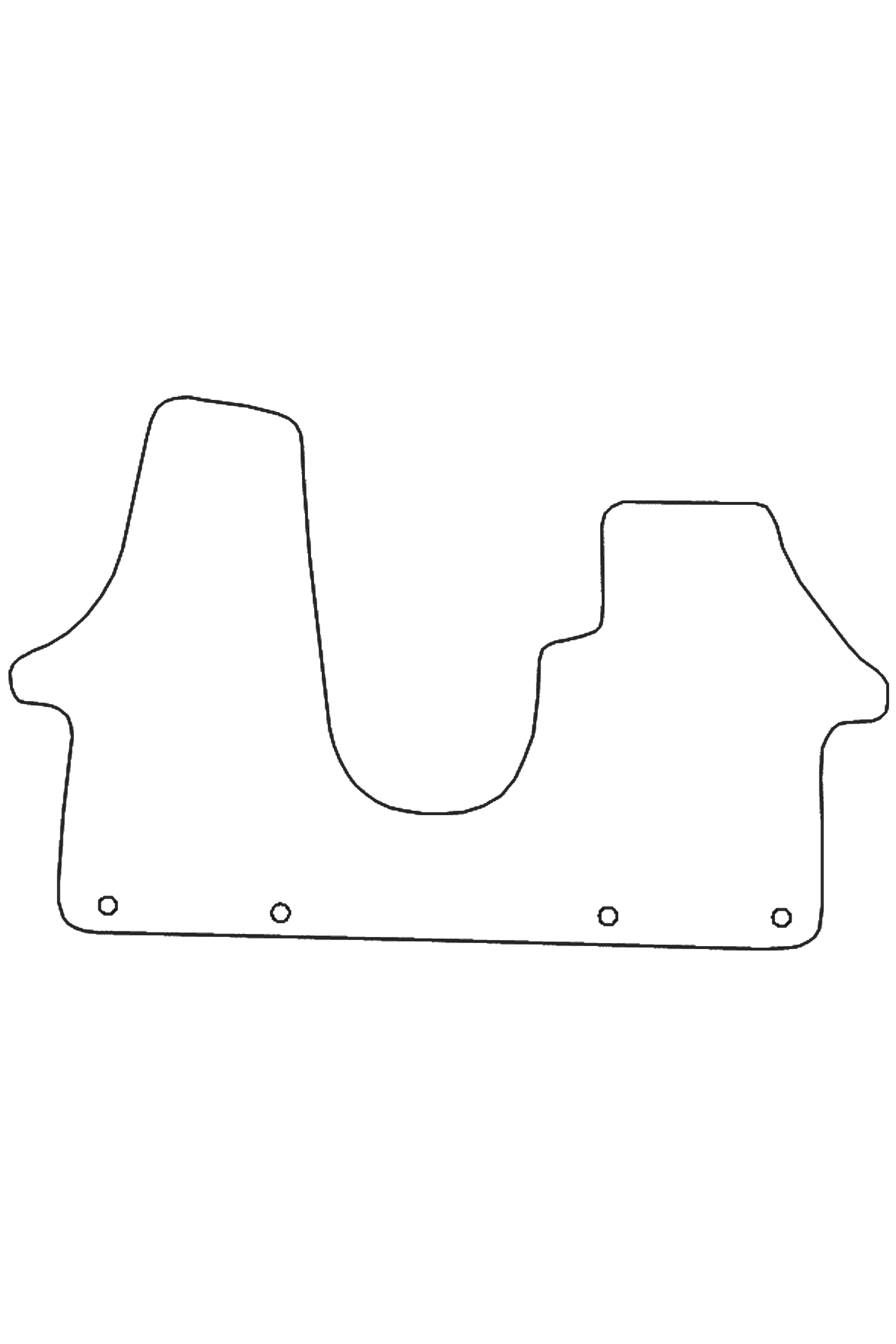 Fits VW Volkswagen T5 2003-2015 Front Rubber Mats