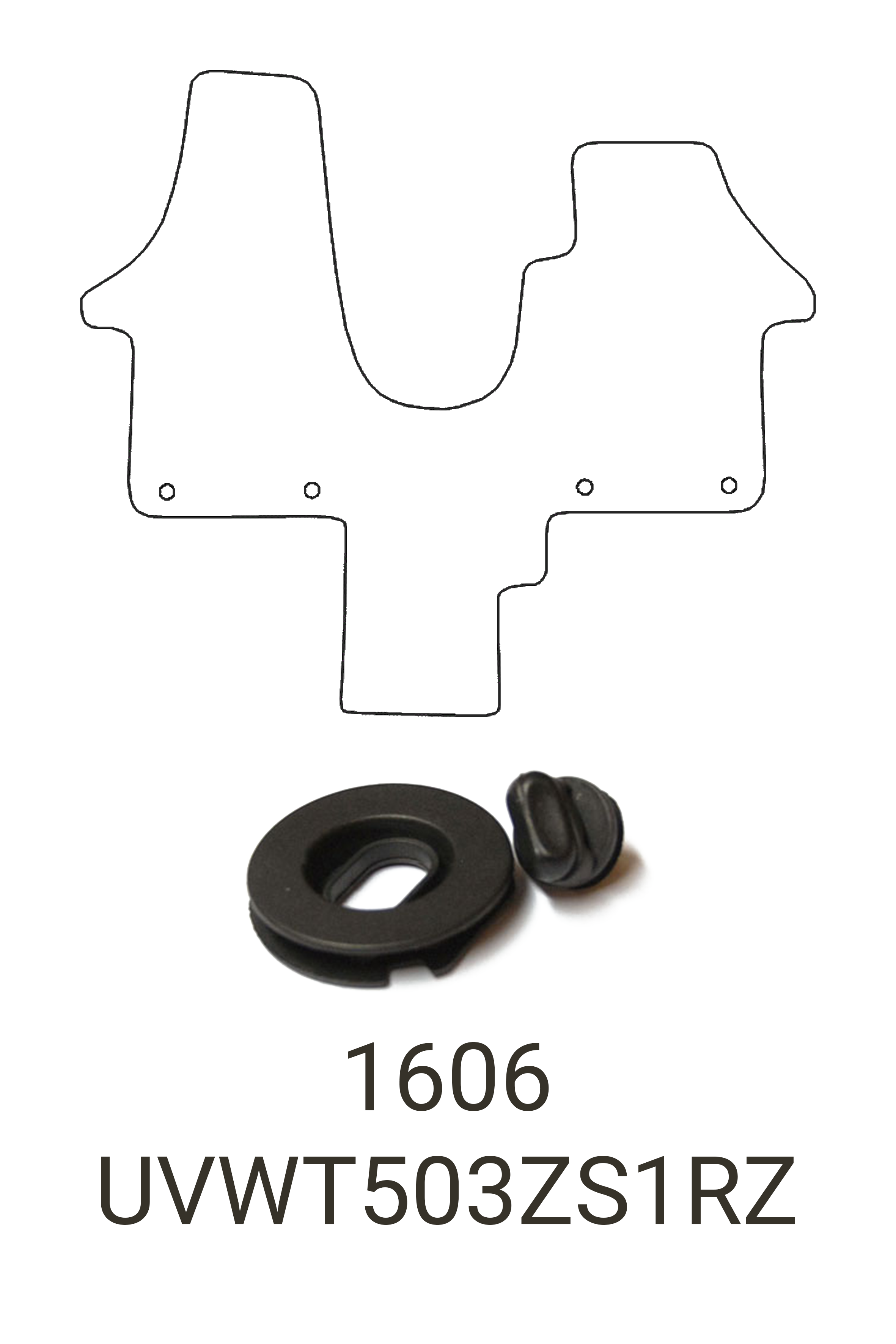 Fits VW Volkswagen T5 2003-2015 Front Rubber Mats