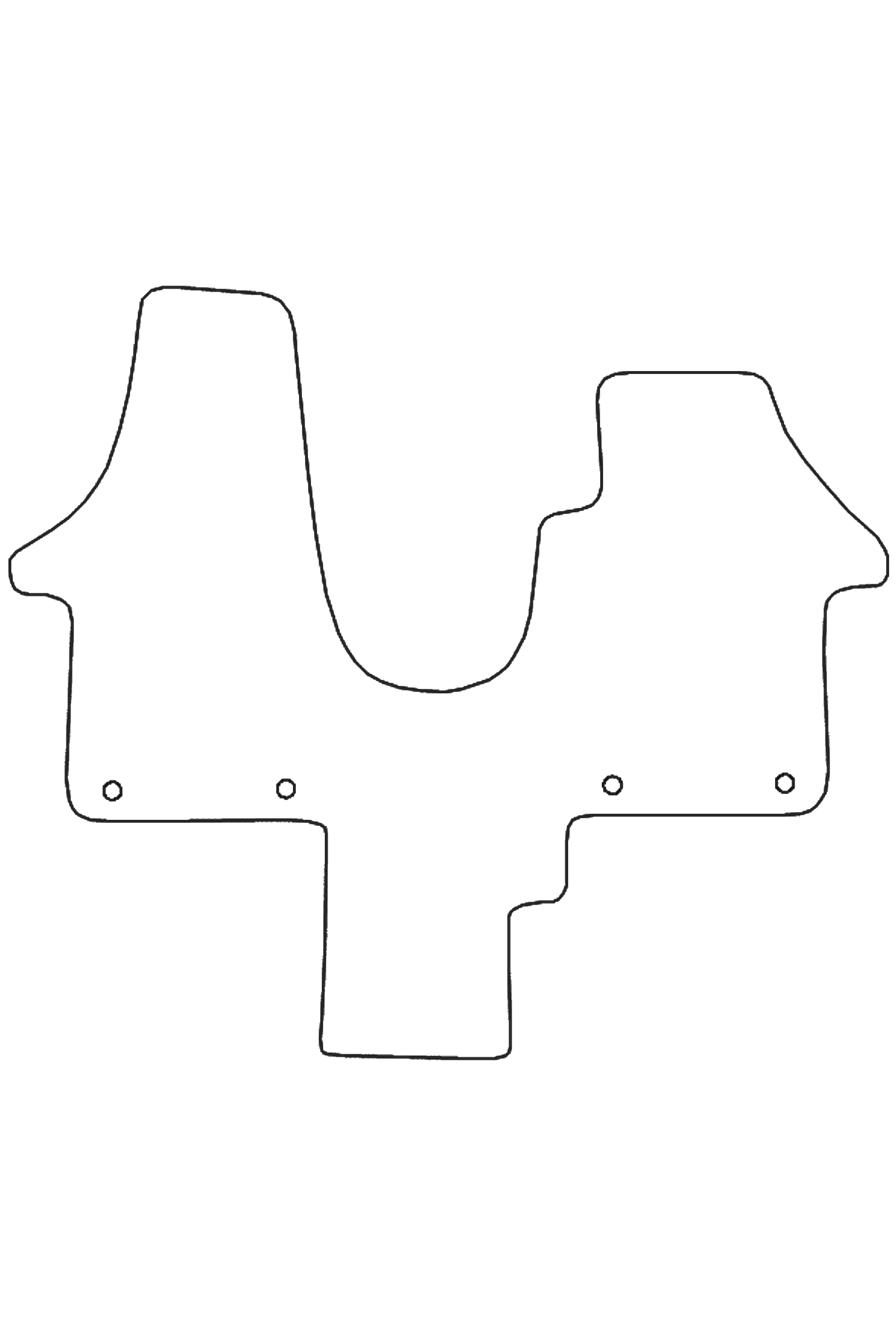 Fits VW Volkswagen T5 2003-2015 Front Rubber Mats