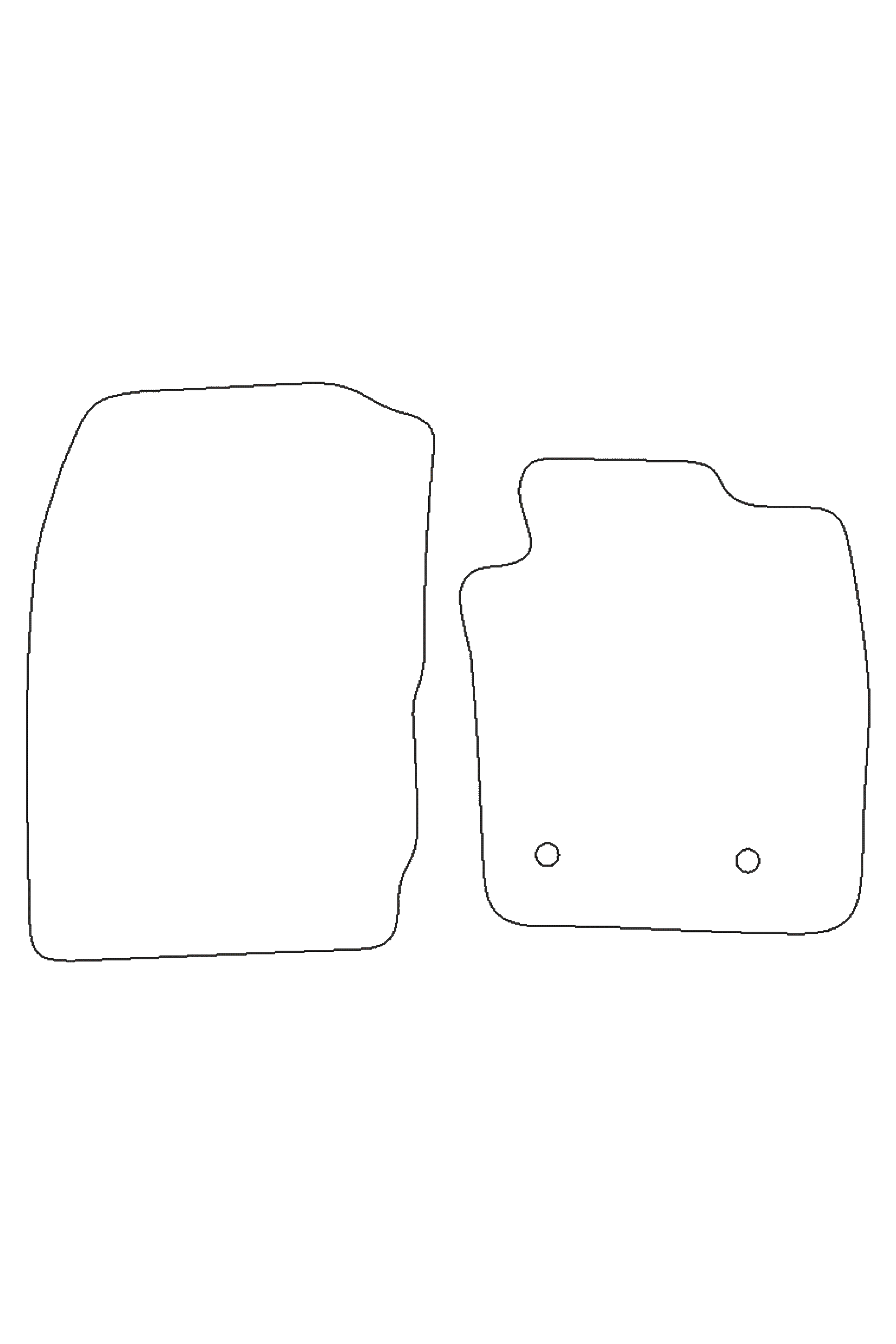 Fits Ford Courier 2014-2023 Rubber Mats