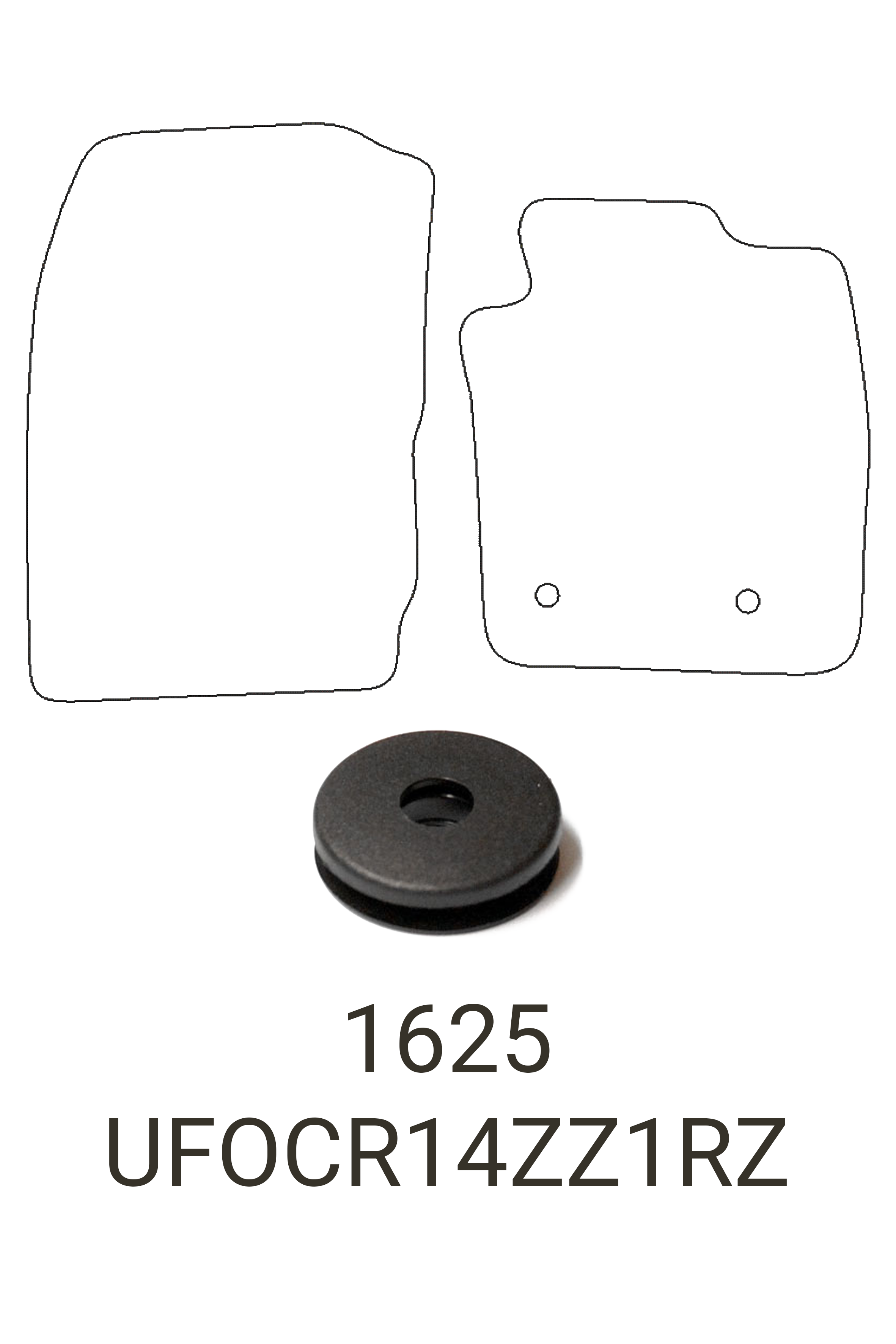 Fits Ford Courier 2014-2023 Rubber Mats