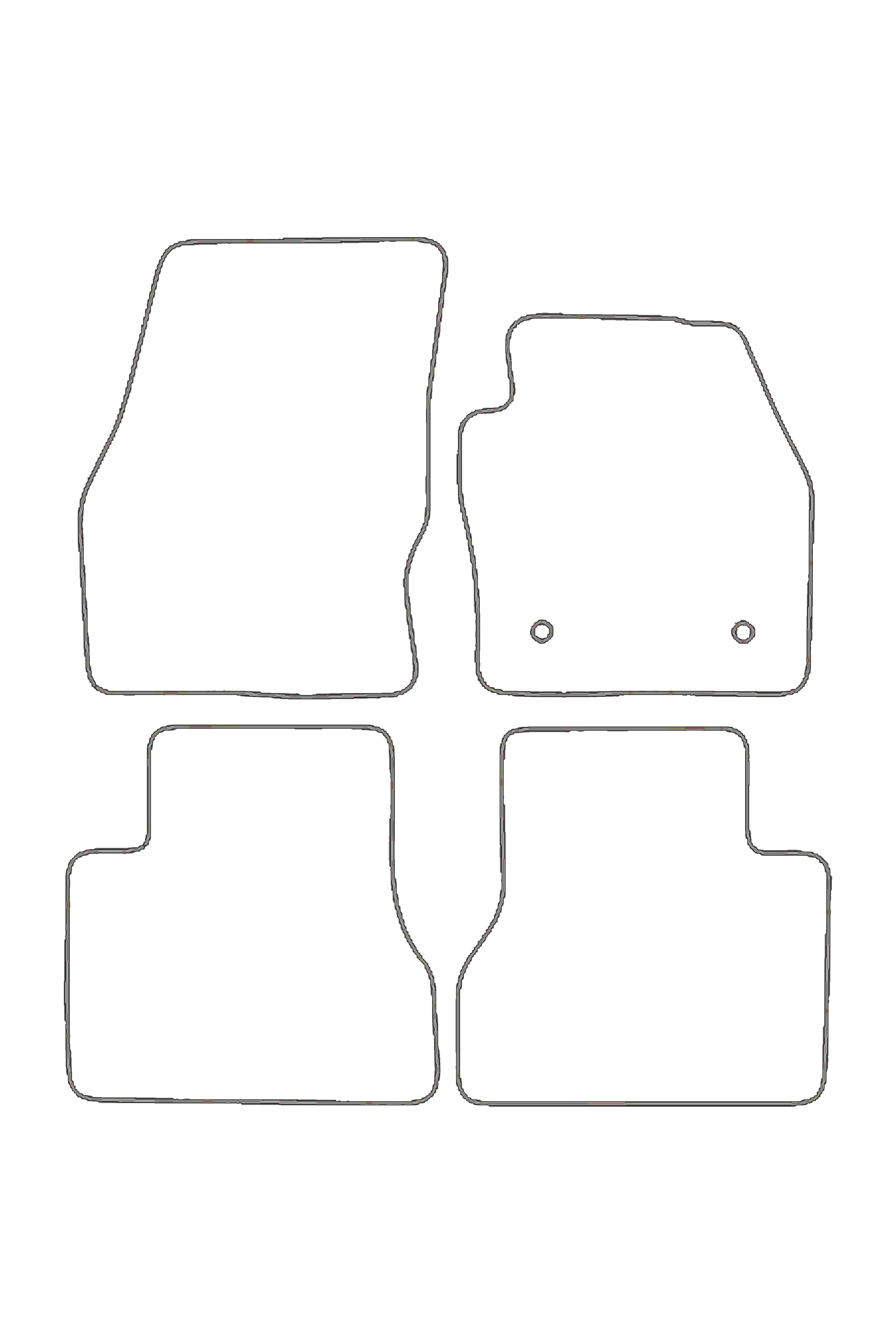 Fits Ford Tourneo Connect SWB 2014-2024 Rubber Mats