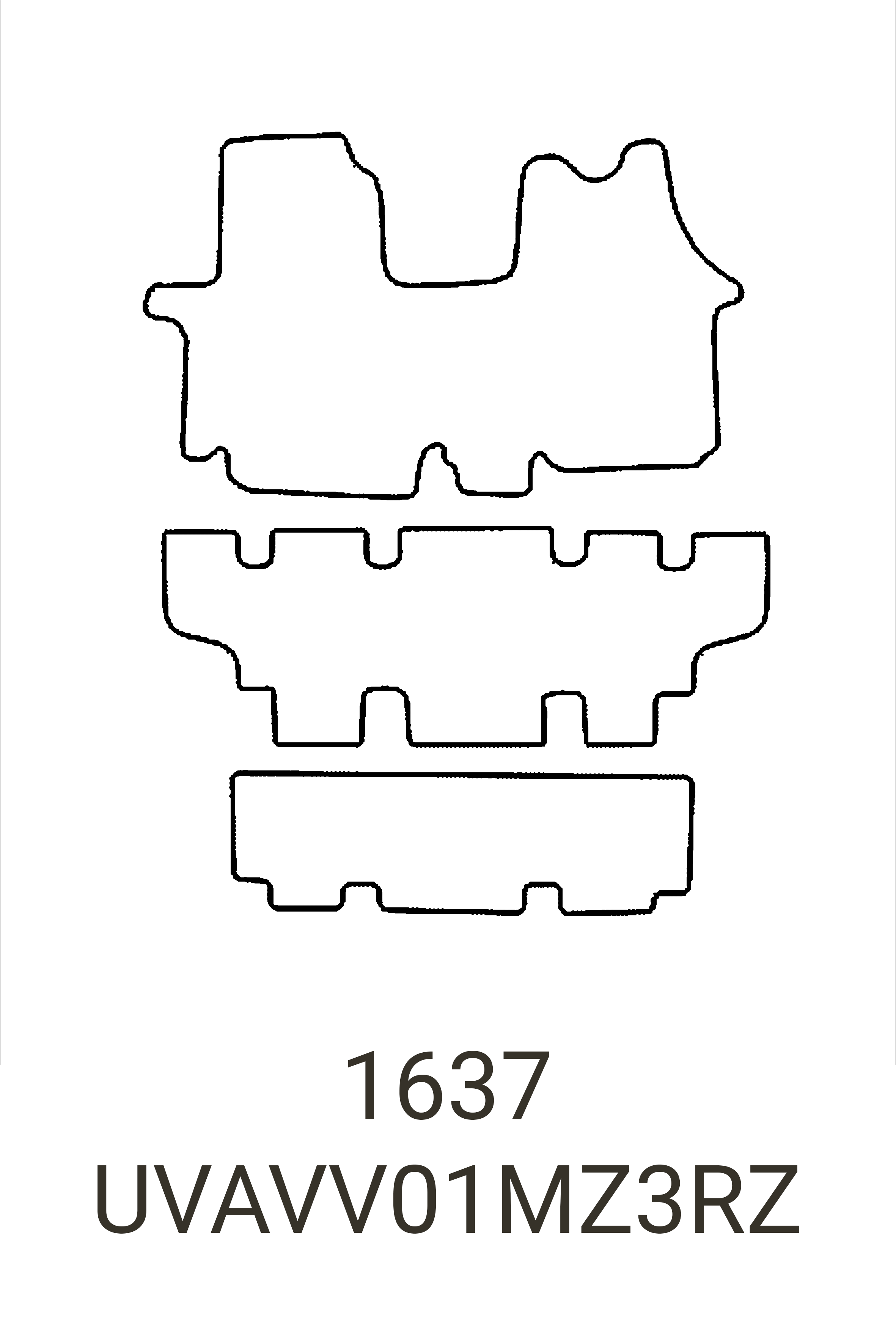 Fits Vauxhall Vivaro Combi 2001-2014 Rubber Mats