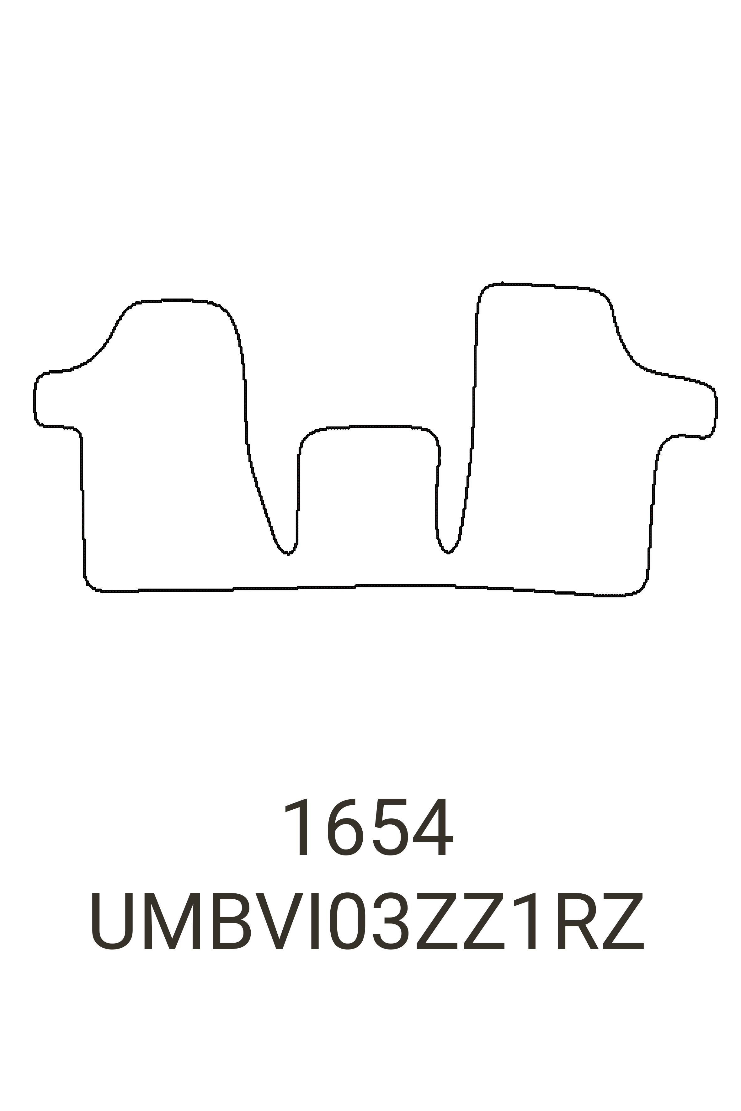 Fits Mercedes-Benz Vito 2003-2015 Front Rubber Mat