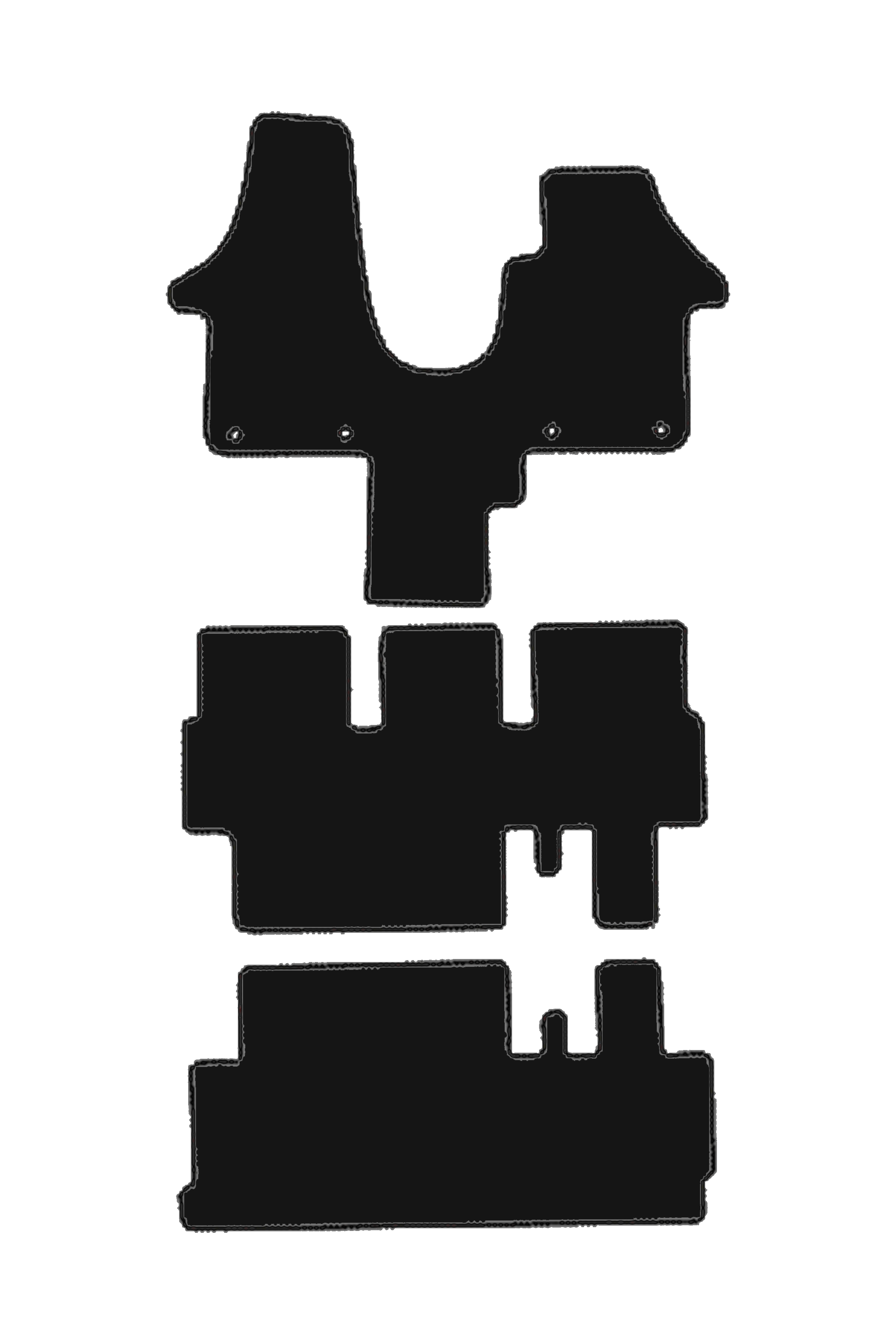 Fits VW Volkswagen Shuttle T5 2003-2012 Rubber Mats