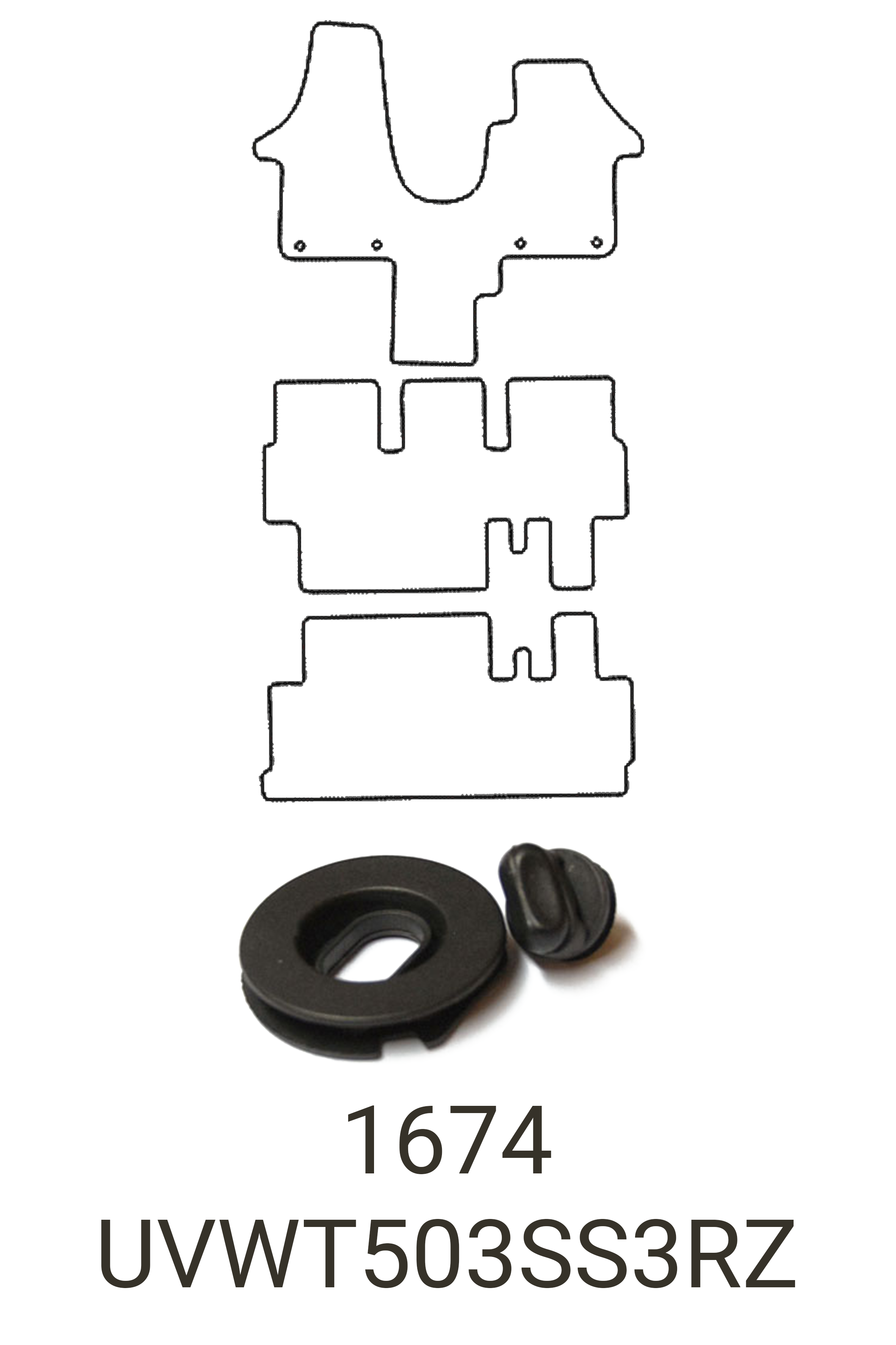 Fits VW Volkswagen Shuttle T5 2003-2012 Rubber Mats