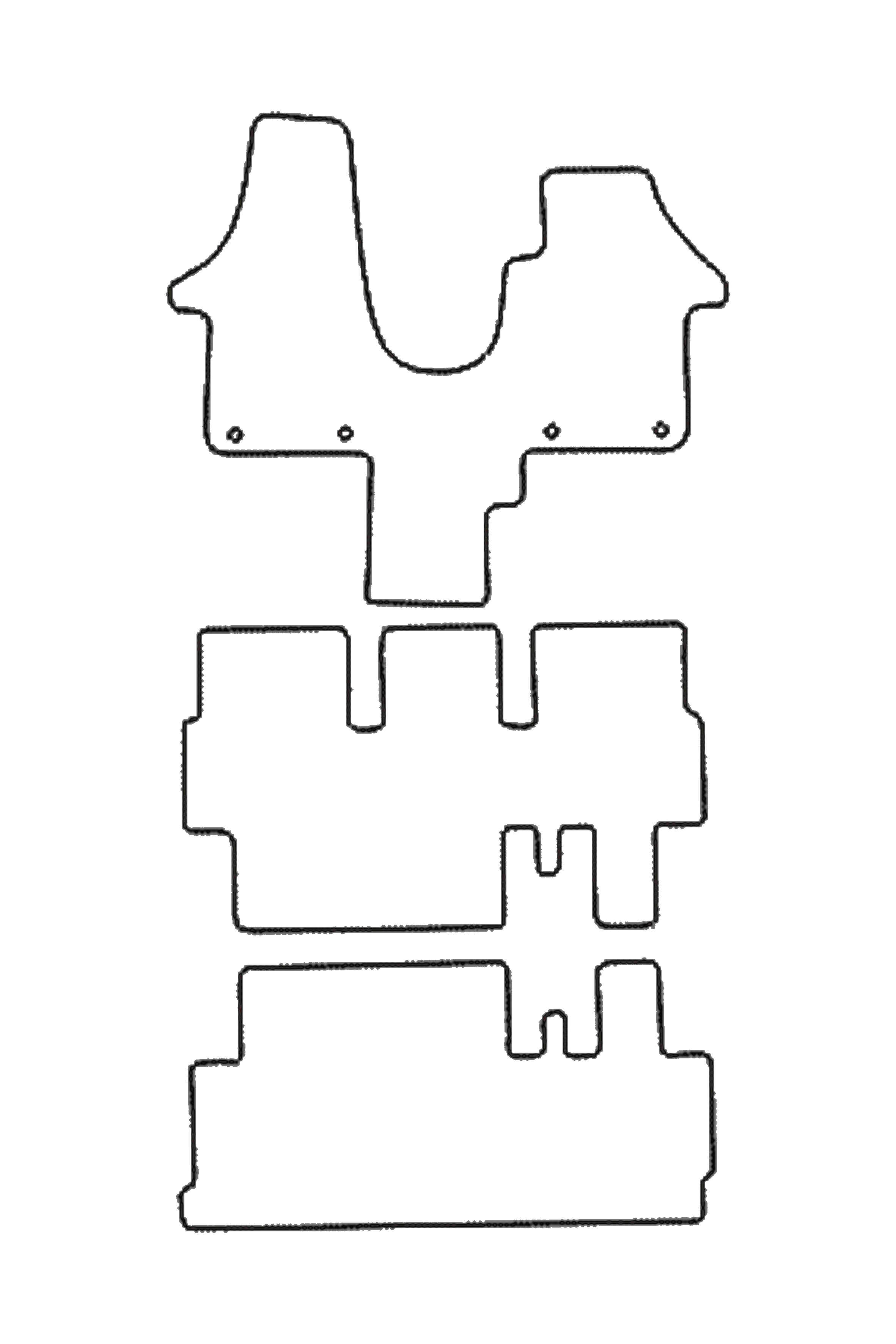 Fits VW Volkswagen Shuttle T5 2003-2012 Rubber Mats