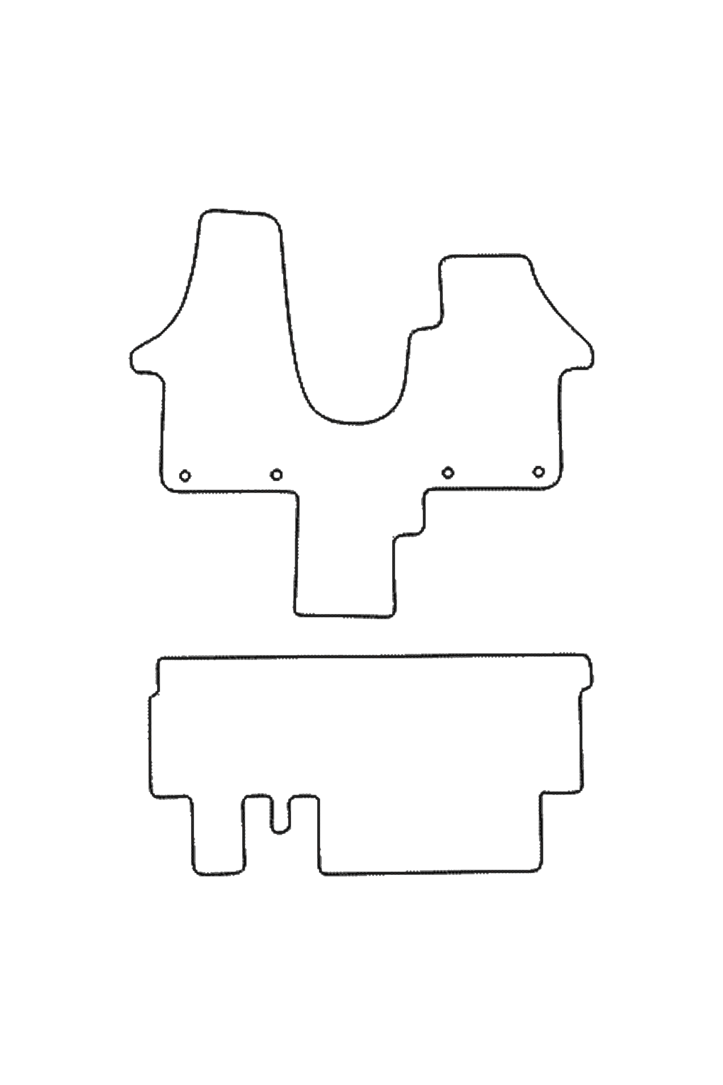 Fits VW Volkswagen Kombi T5 2003-2012 Rubber Mats